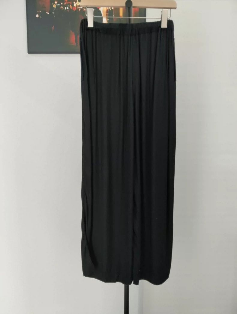 Loewe LOEWE Black casual wide leg pants Size 25" / US 0 / IT 36 - 2 Thumbnail