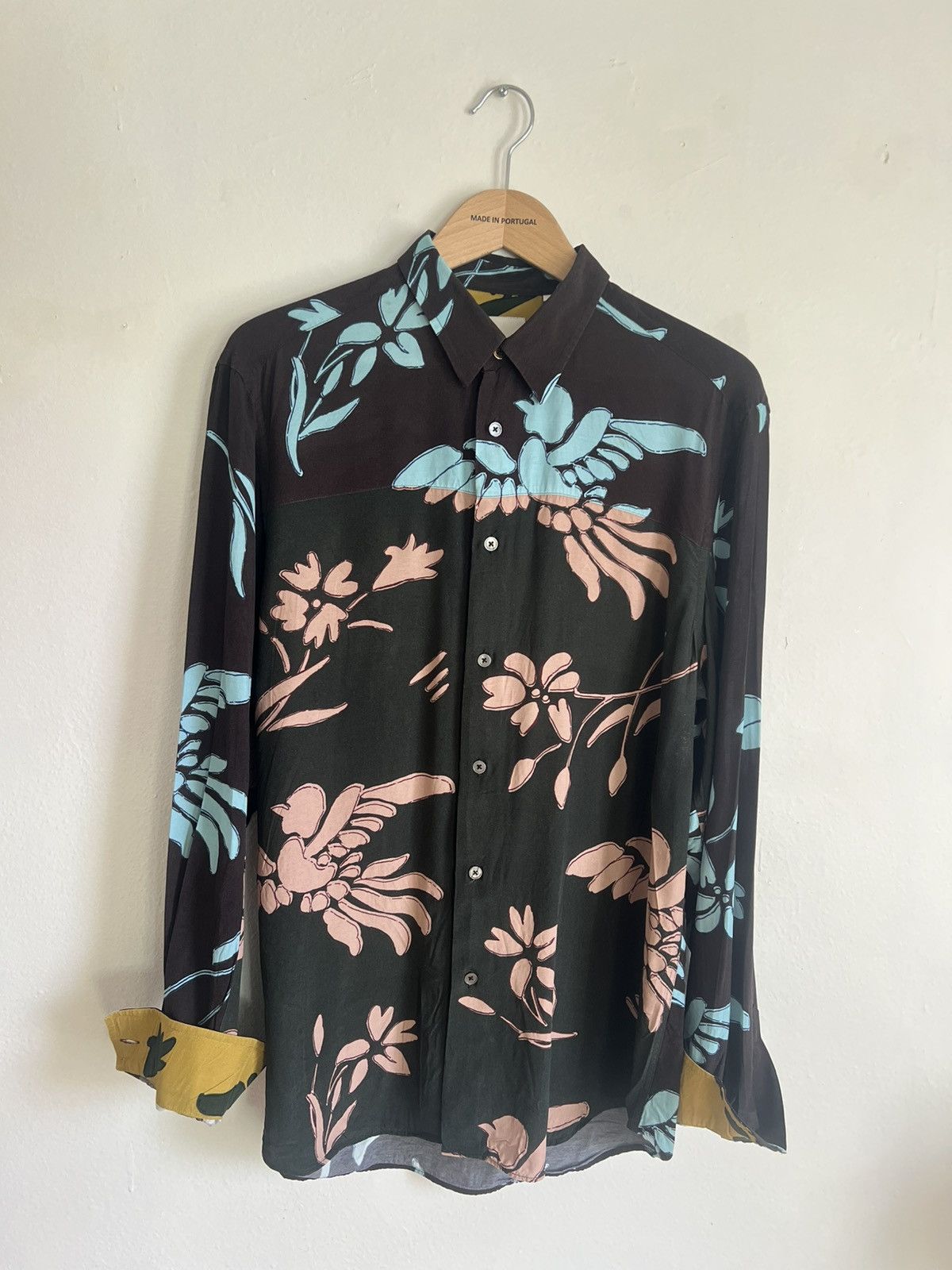 Paul Smith Floral Viscose Shirt LIKE NEW TWO TONE SUMMER