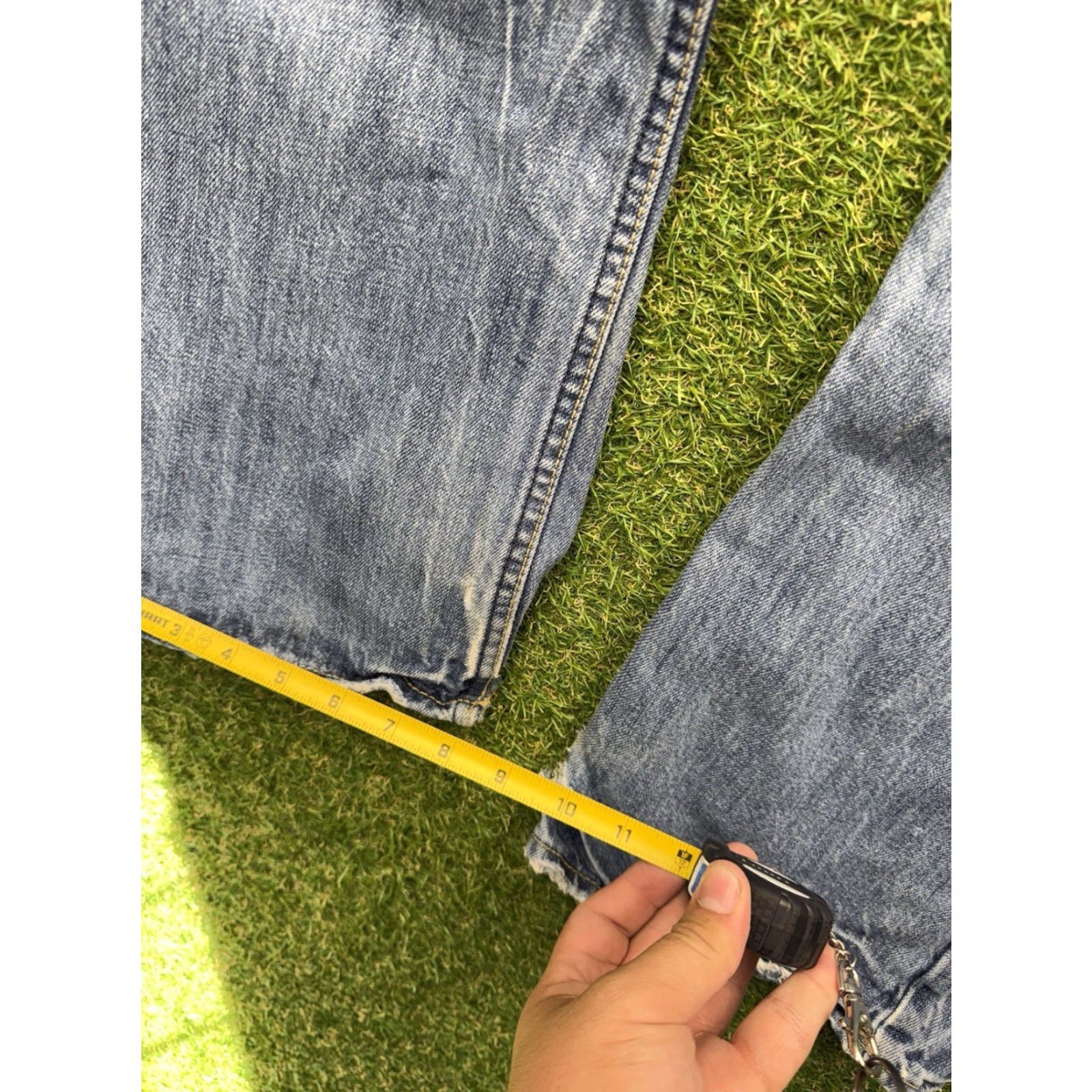 American Eagle Outfitters VINTAGE American Eagle Jeans Mens 33x32 Low Rise Boot Cut Light Wash Size US 33 - 7 Thumbnail