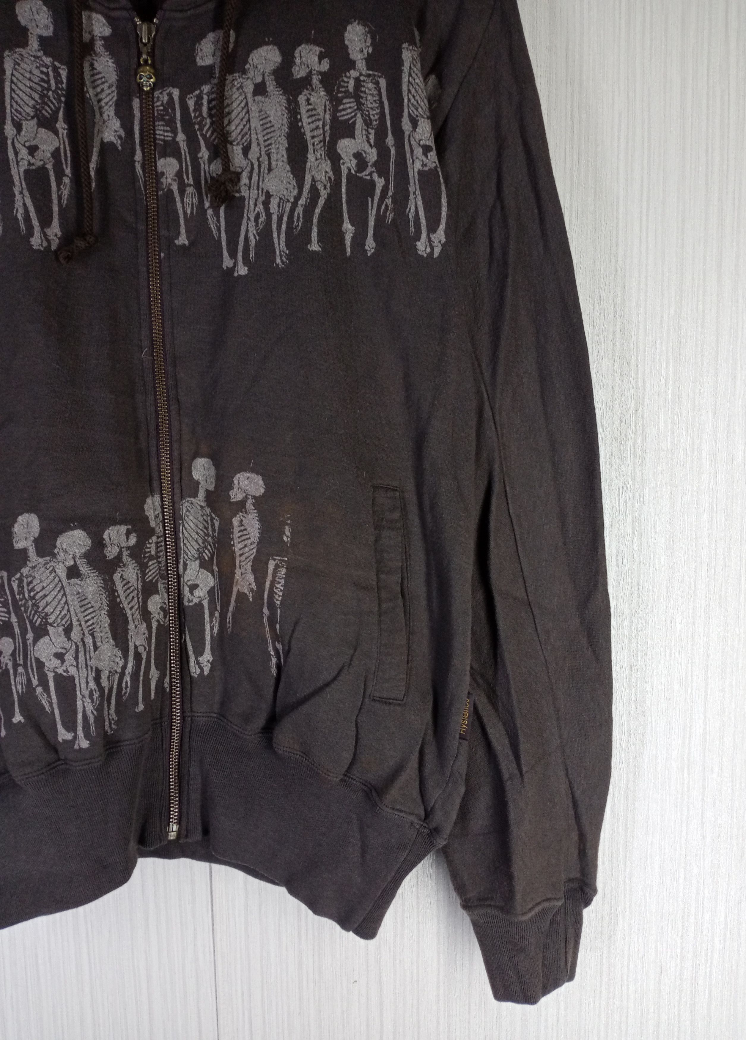 Hysteric Glamour Rare Vintage Hysteric Glamour Skeleton Zipper Hoodie Size US M / EU 48-50 / 2 - 5 Thumbnail