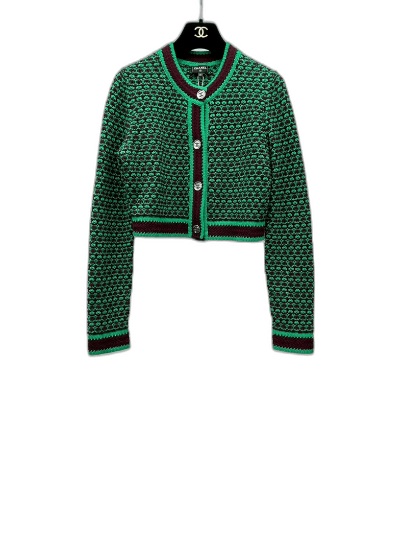 Chanel Chanel Knitted Cardigan with Colorful Details -2505 Size US S / EU 44-46 / 1 - 1 Thumbnail