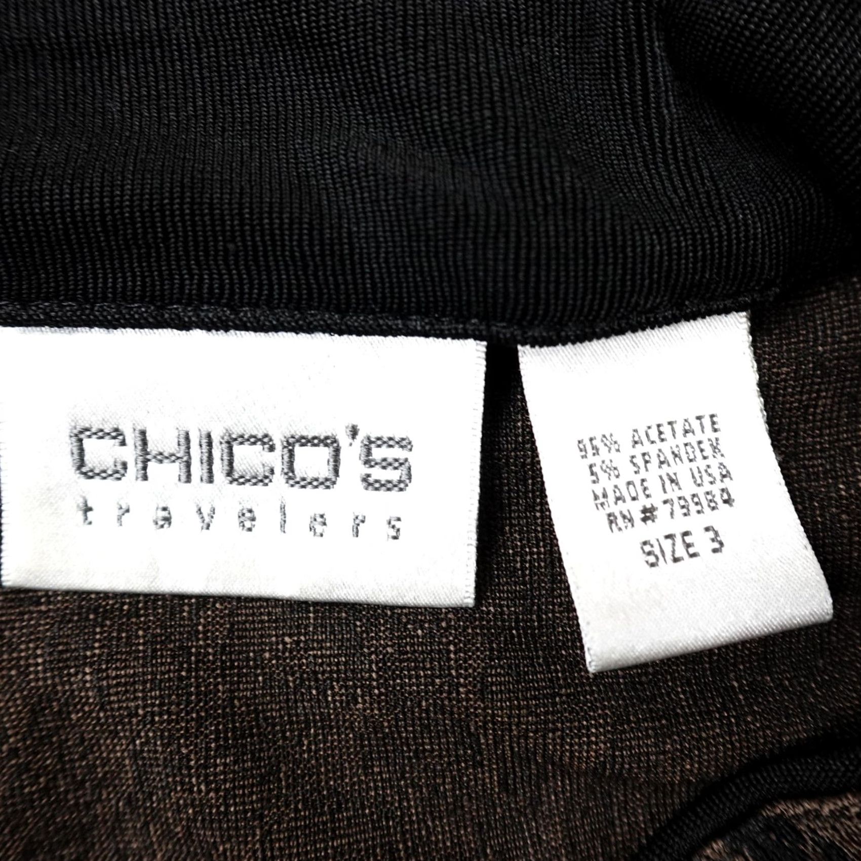 Vintage Chico's Jacket Womens XL Brown Leopard Cheetah Cat Animal Print AOP Travel Button USA Jacket Size XL / US 12-14 / IT 48-50 - 3 Thumbnail