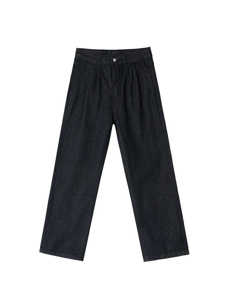 Japanese Brand Retro high street straight leg wide leg casual jeans Size US 32 / EU 48 - 5 Thumbnail