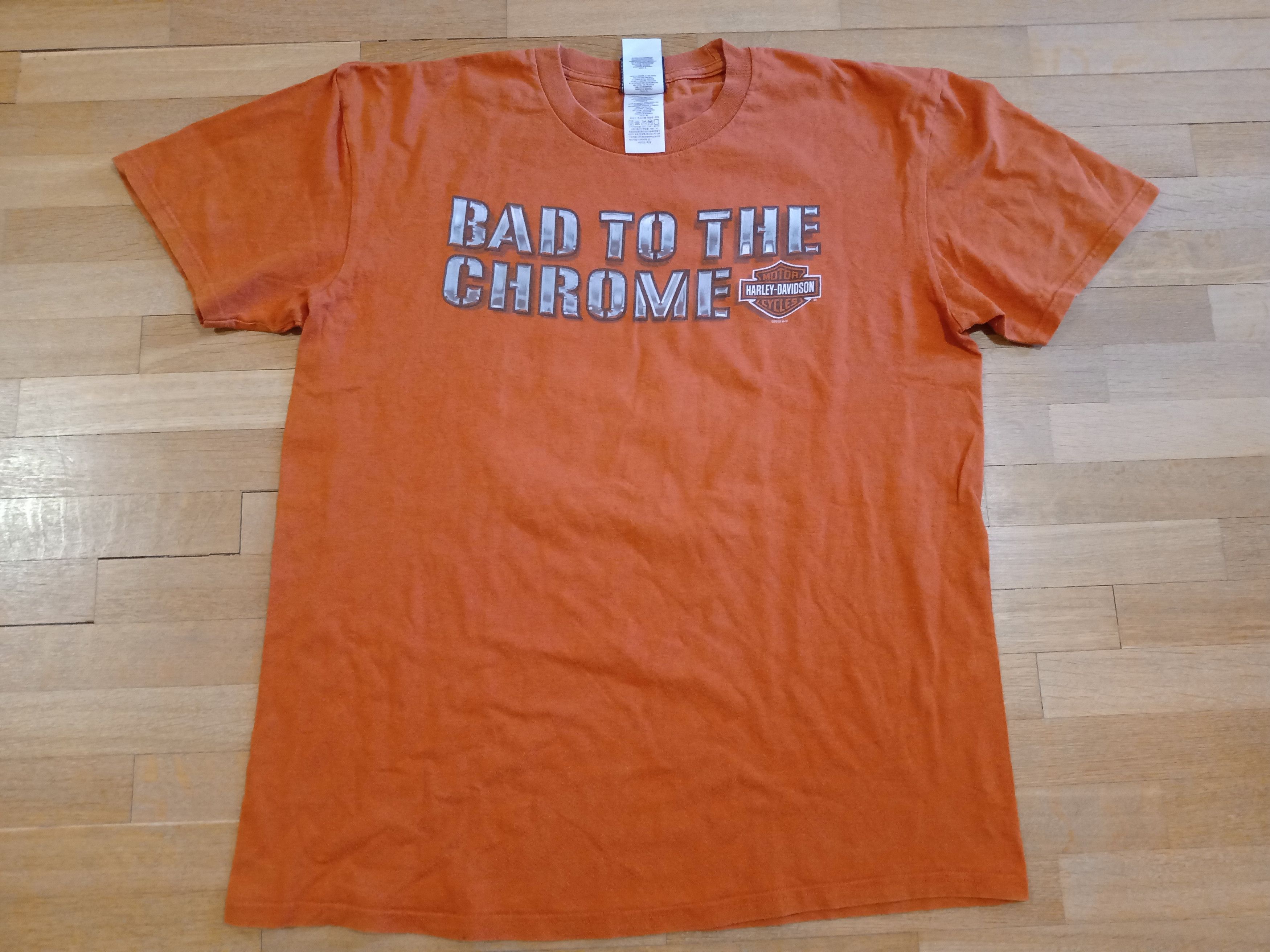 Harley Davidson Harley Davidson Bad to the Chrome Moto Shirt Bremen Germany Size US XL / EU 56 / 4 - 1 Thumbnail