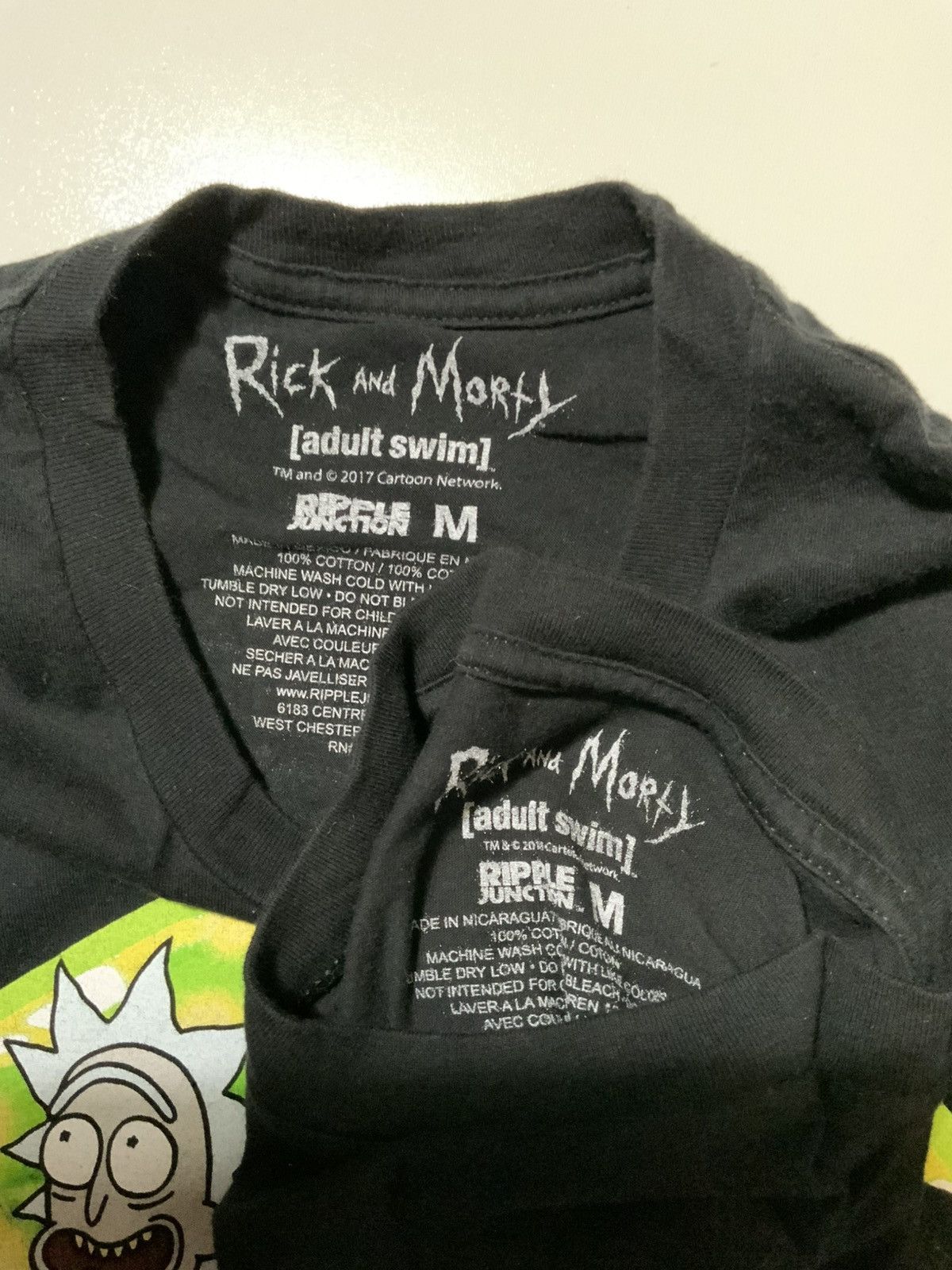 Ripple Junction Lot Of 2 Rick & Morty Adult Swim Graphic Black T-Shirts Size US M / EU 48-50 / 2 - 4 Thumbnail