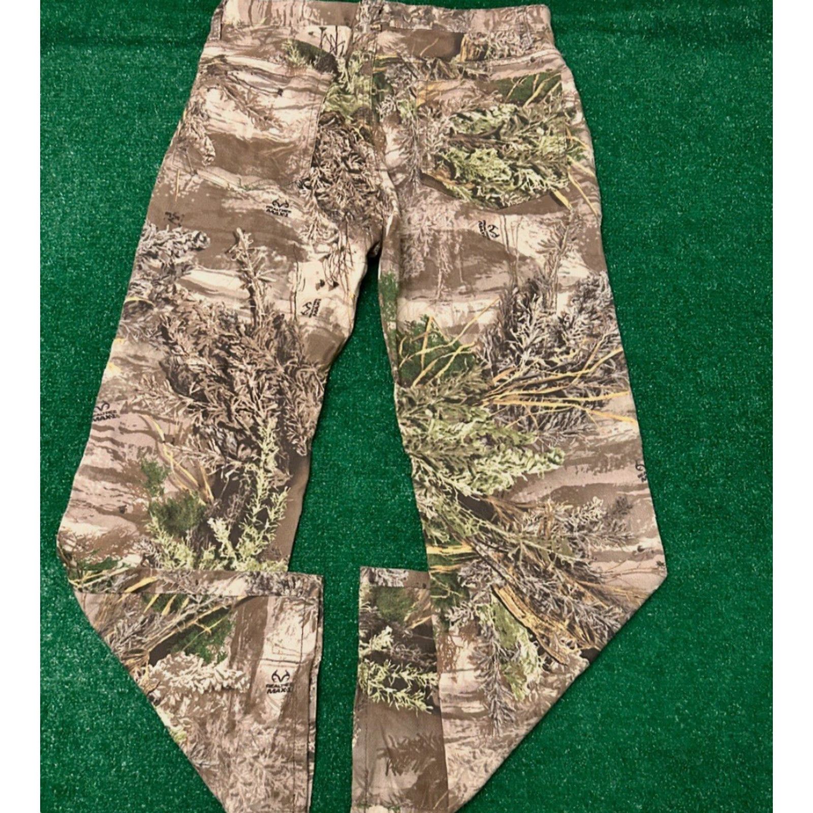 Realtree VINTAGE Realtree Real Tree Max Camo Hunter Baggy Skater Grunge Jeans Mens Sz 32 32x30 Camouflage Wide-Leg Men Size US 32 / EU 48 - 3 Thumbnail