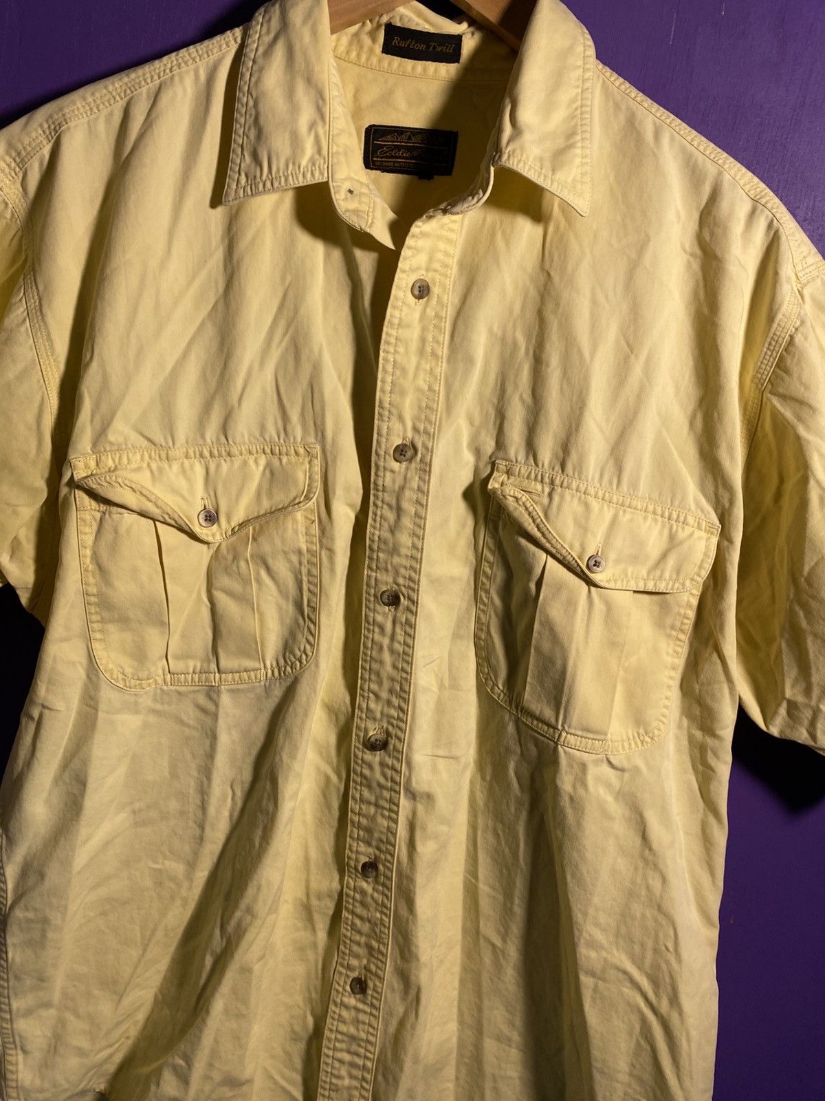 Eddie Bauer Vintage 90s Eddie Bauer essential faded button up Size US L / EU 52-54 / 3 - 3 Thumbnail
