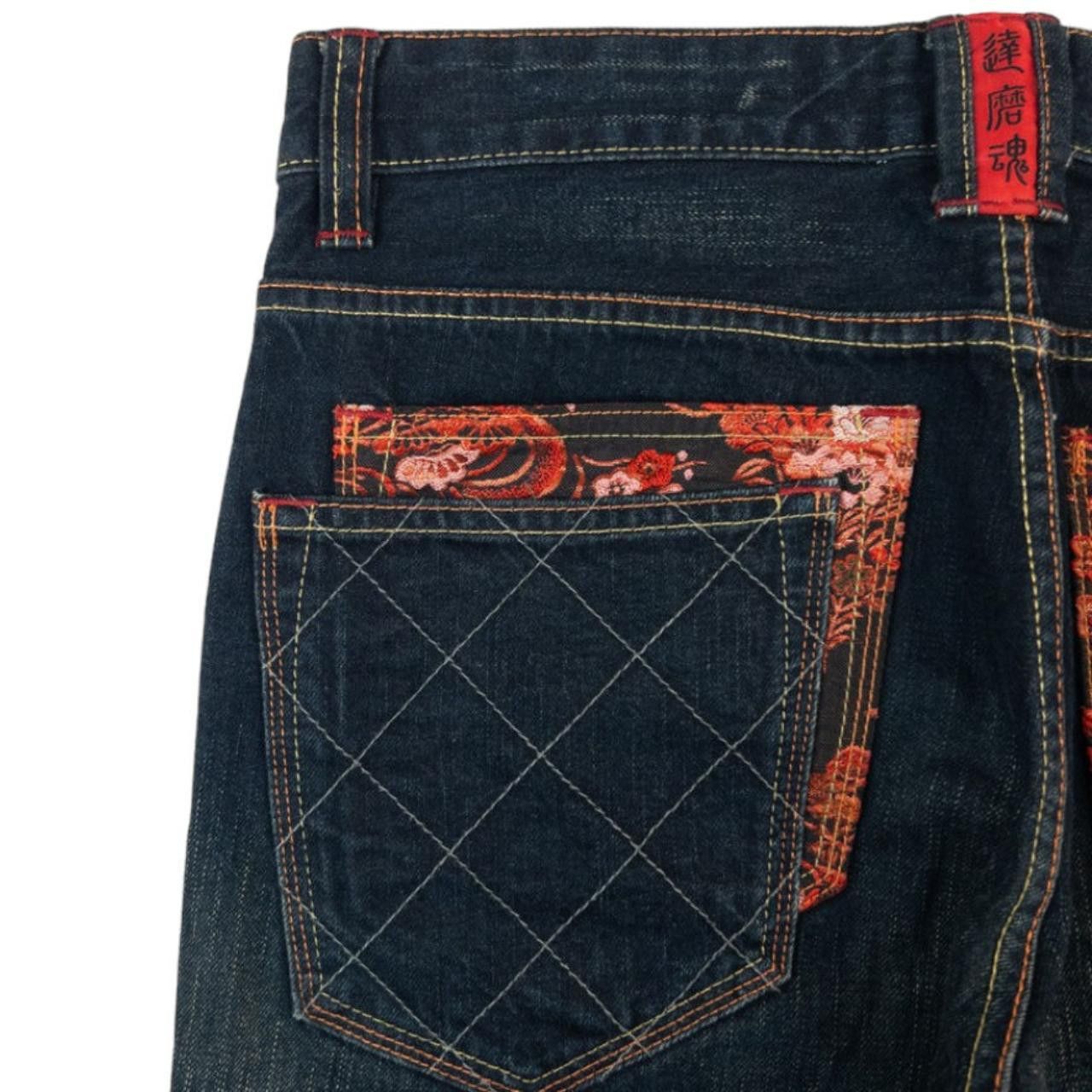 Other Vintage Big Train Embroidered Japanese Denim Jeans Size W32 Size US 32 / EU 48 - 6 Thumbnail