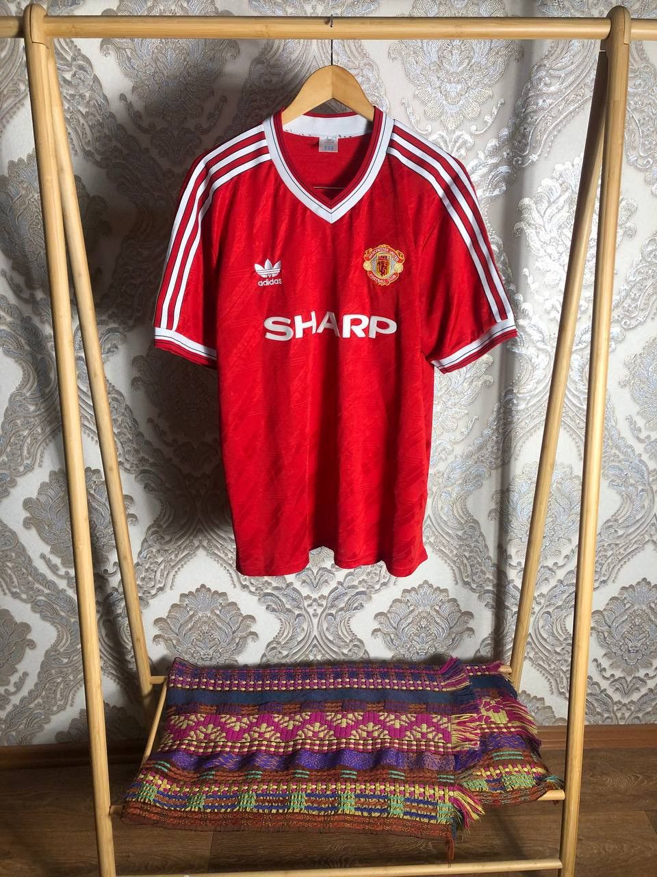 Adidas VINTAGE ADIDAS MANCHESTER UNITED ENGLAND SOCCER JERSEY RETRO Size US XXL / EU 58 / 5 - 1 Thumbnail
