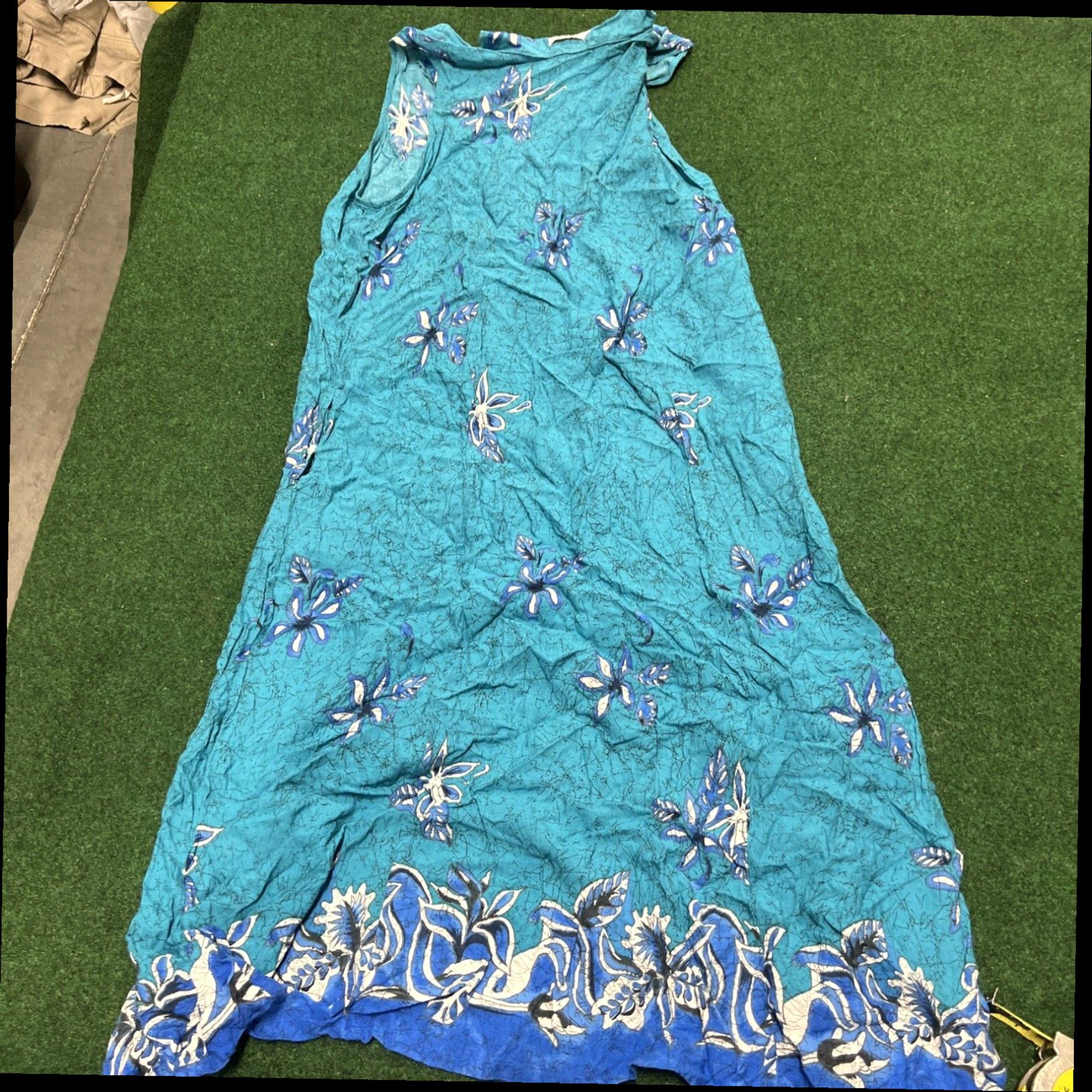 Vintage Vintage MTB Meant To Be House Dress MuuMuu One Size Floral Midi Maxi Hawaiian Size ONE SIZE - 8 Thumbnail