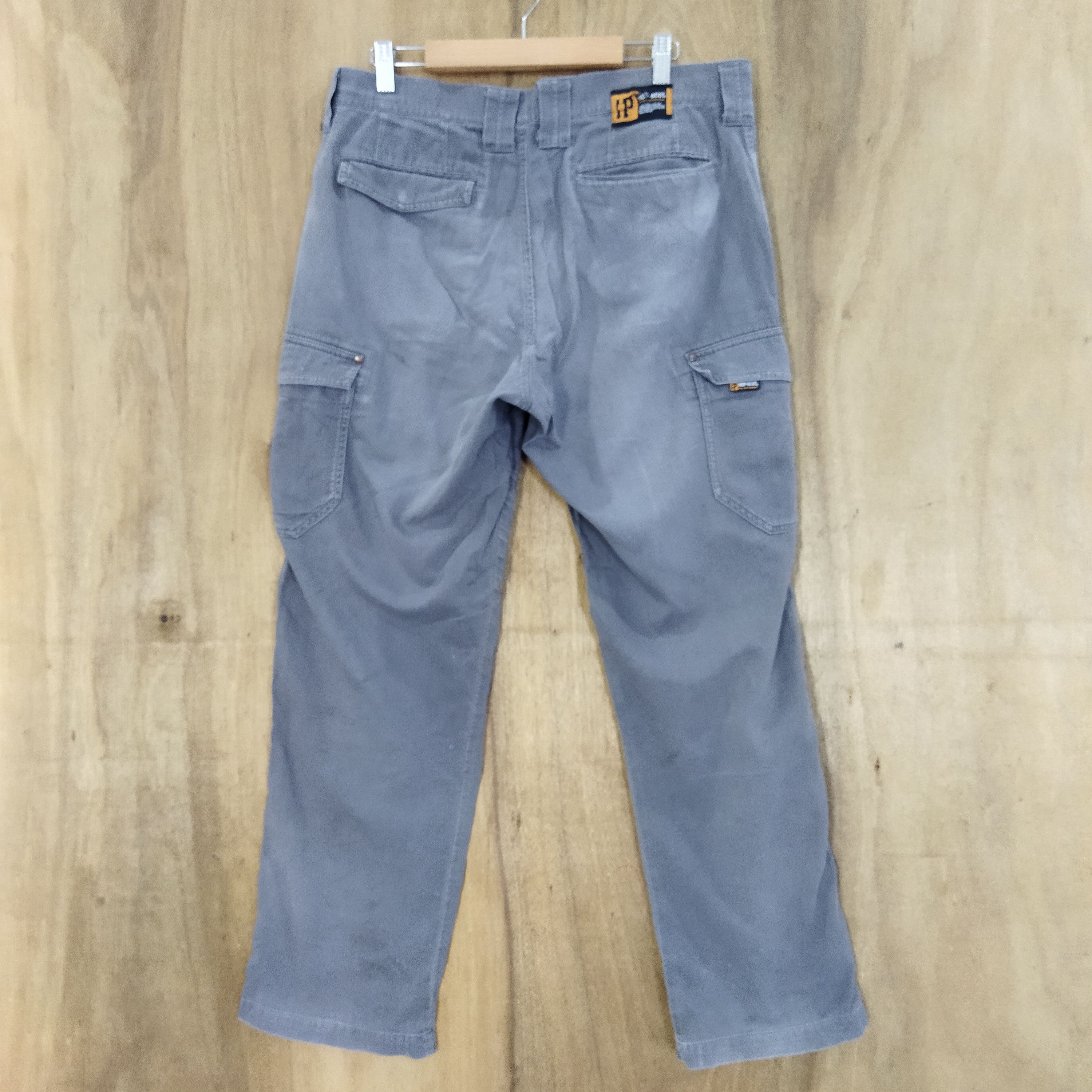 Japanese Brand HOP SCOT FADED GREY CARGO PANTS Size US 34 / EU 50 - 7 Thumbnail