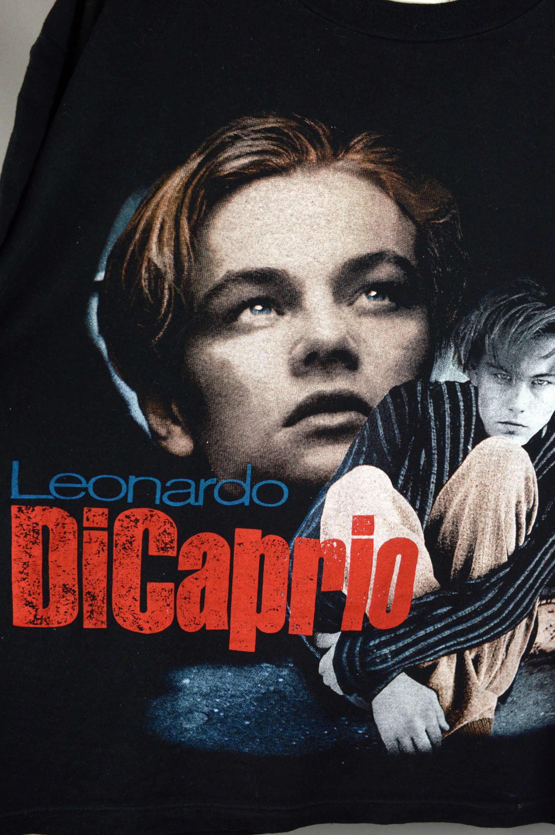 Vintage Vintage leonardo Di Caprio 90s t shirt Size US L / EU 52-54 / 3 - 3 Thumbnail