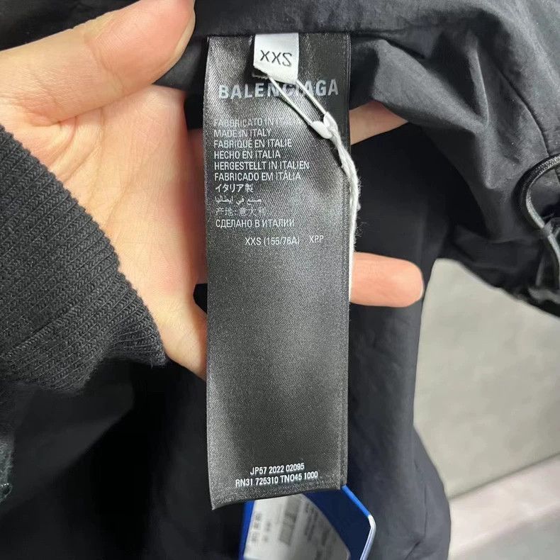 Balenciaga Balenciaga Adidas latest black embroidered logo hooded jack Size US XXS / EU 40 - 3 Thumbnail
