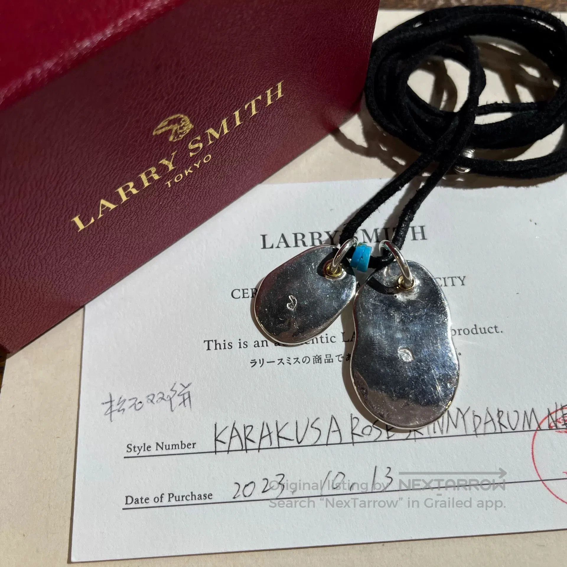 Larry Smith larry smith silver pendant necklace with turquoise. Size ONE SIZE - 2 Thumbnail
