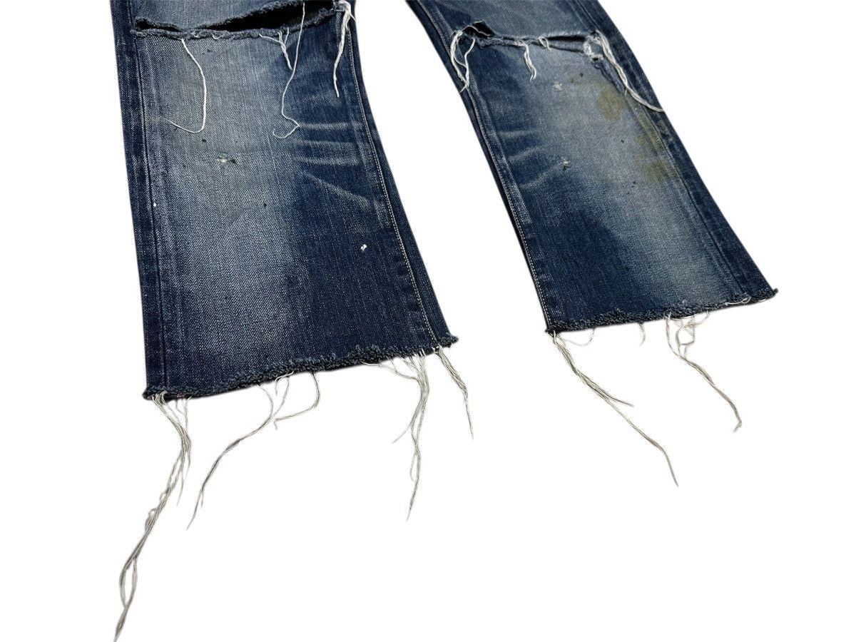 Japanese Brand 🔥Japanese Kuro Cropped Denim Distressed Frayed Oikawa Denim Size US 33 - 3 Thumbnail