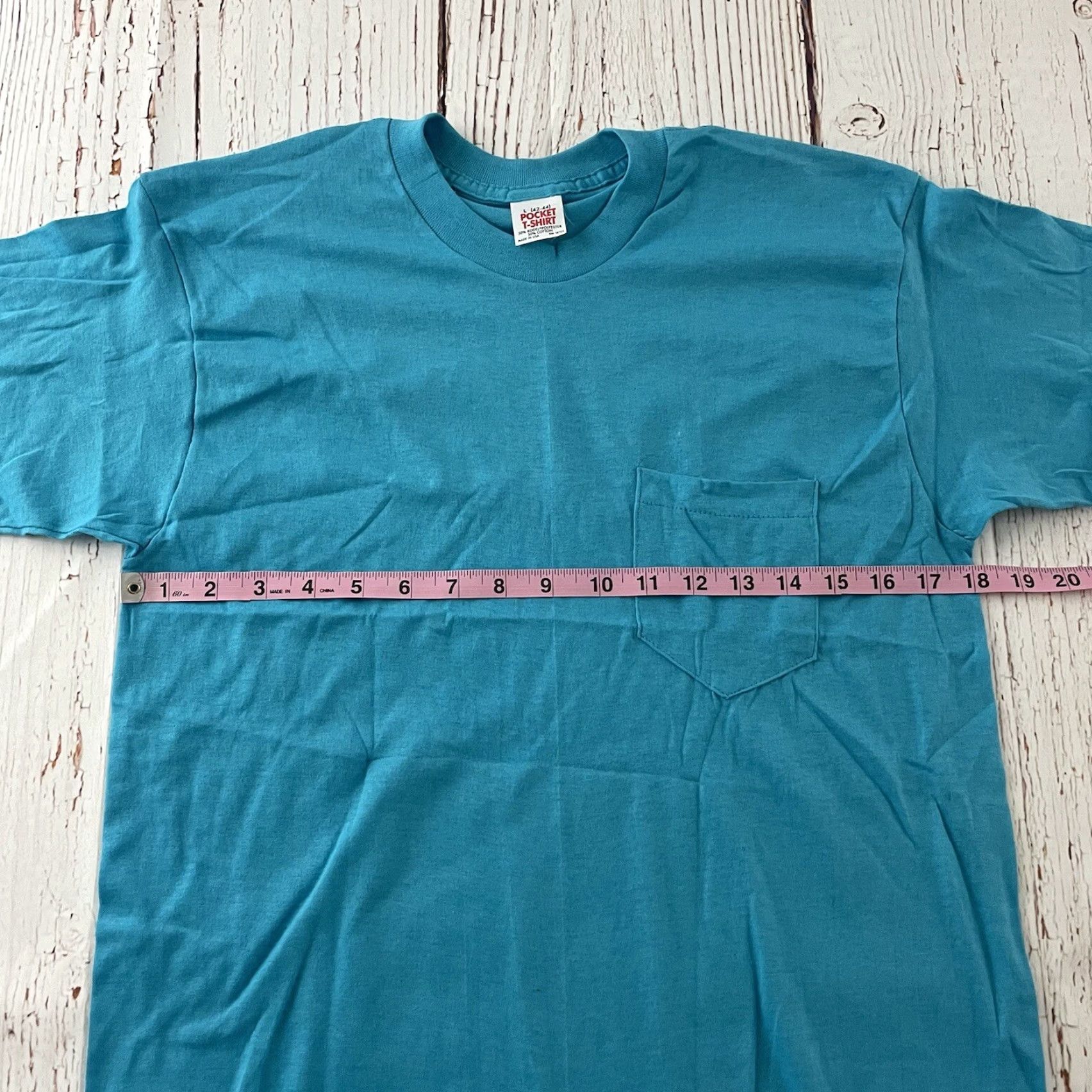 Vintage VINTAGE Pocket T-Shirt Short Sleeve Men Large Blue with Pockets Shirt Size US L / EU 52-54 / 3 - 5 Thumbnail