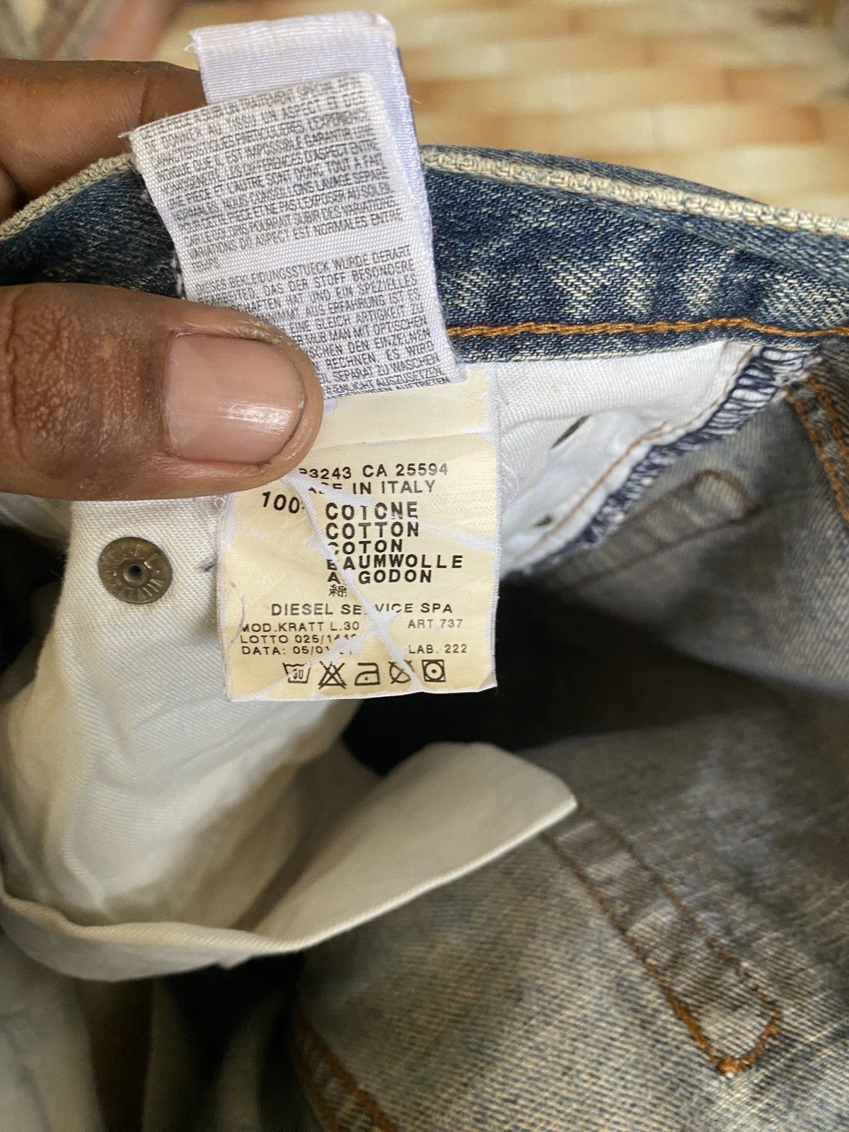 Diesel × If Six Was Nine Vintage diesel industry straight cut denim Size US 32 / EU 48 - 17 Thumbnail