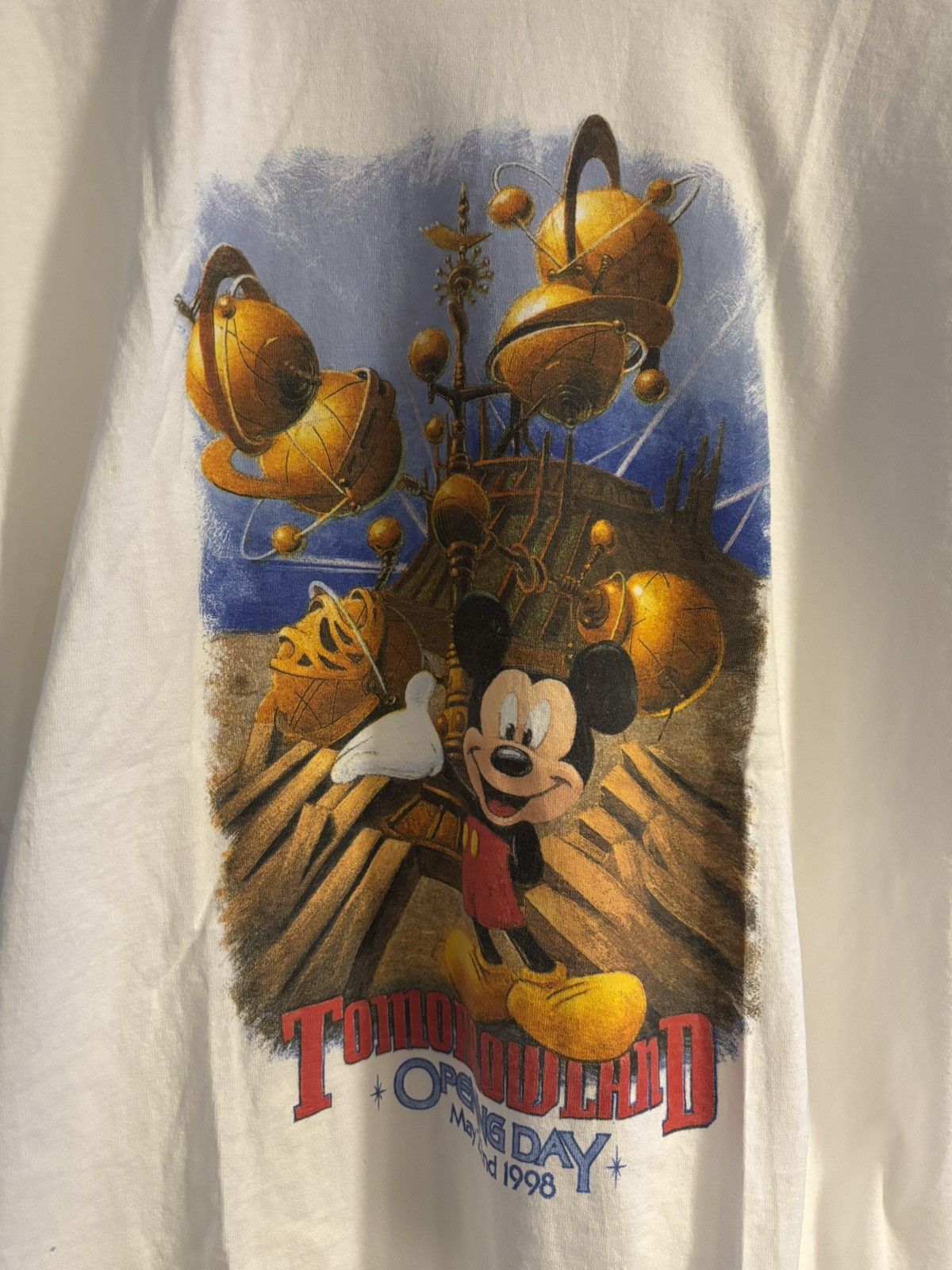 Disney Vintage 1998 Opening Day Tomorrowland Tee Shirt Size XL Size US XL / EU 56 / 4 - 2 Thumbnail