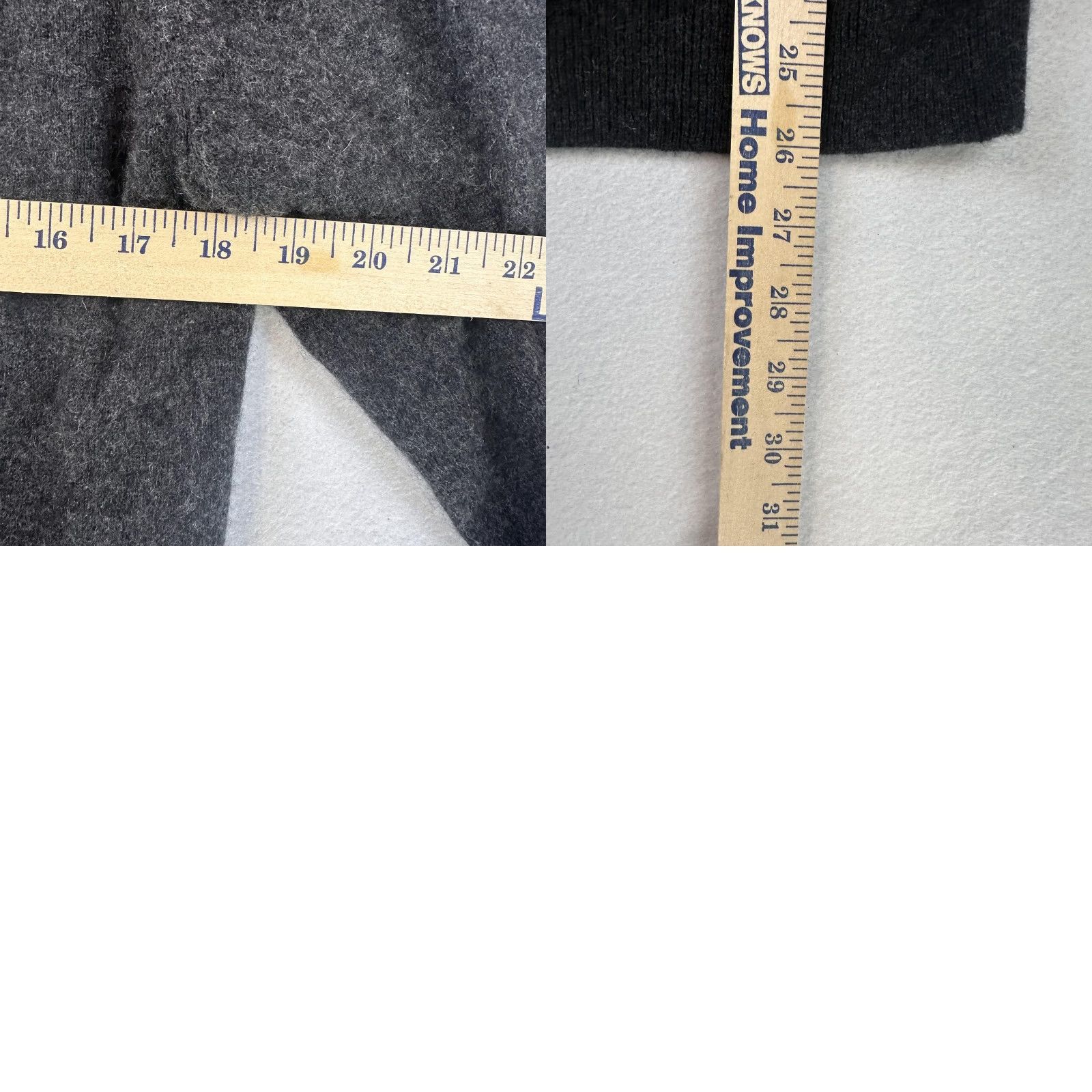 Weatherproof Weatherproof Mens Large 2 Ply Cashmere Knit Sweater Gray V-Neck Crewneck Classic All Seasons Lightweight Knit - Holiday? Size US L / EU 52-54 / 3 - 8 Thumbnail