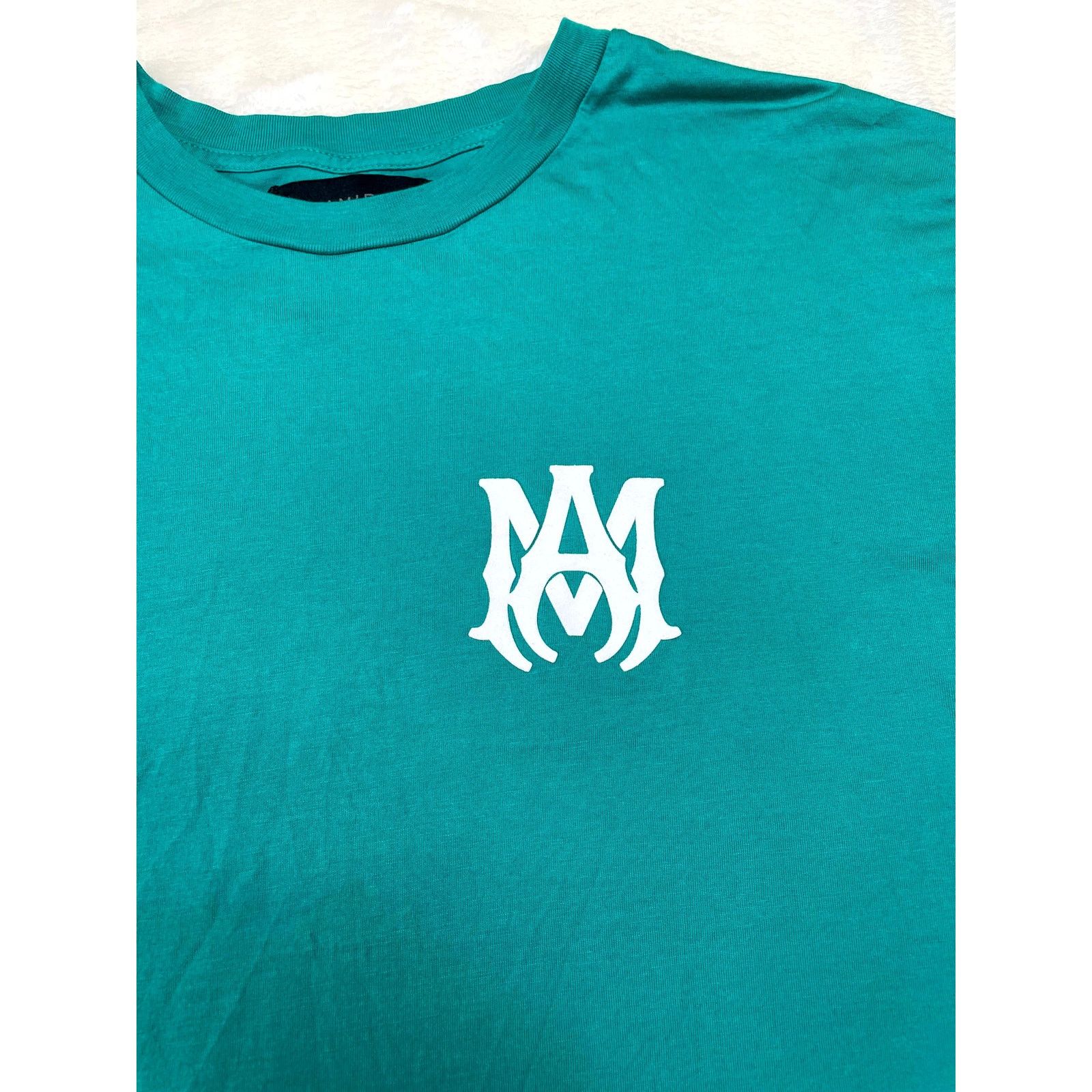 Amiri Amiri MA Teal & White Tee Size US L / EU 52-54 / 3 - 2 Thumbnail