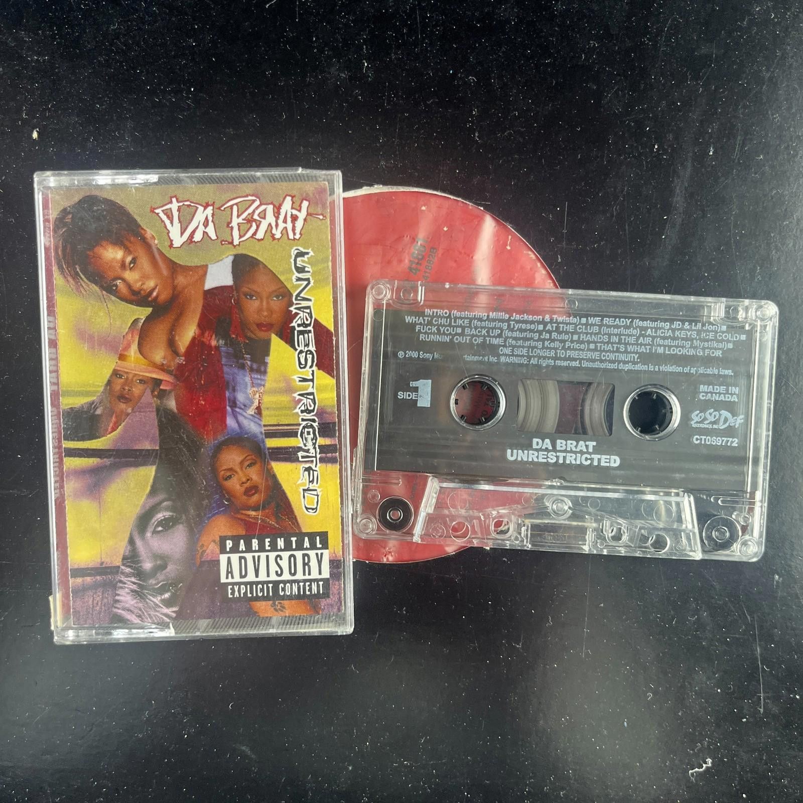 Other Da Brat Unrestricted Cassette Tape So So Def 2000 Size ONE SIZE - 1 Thumbnail