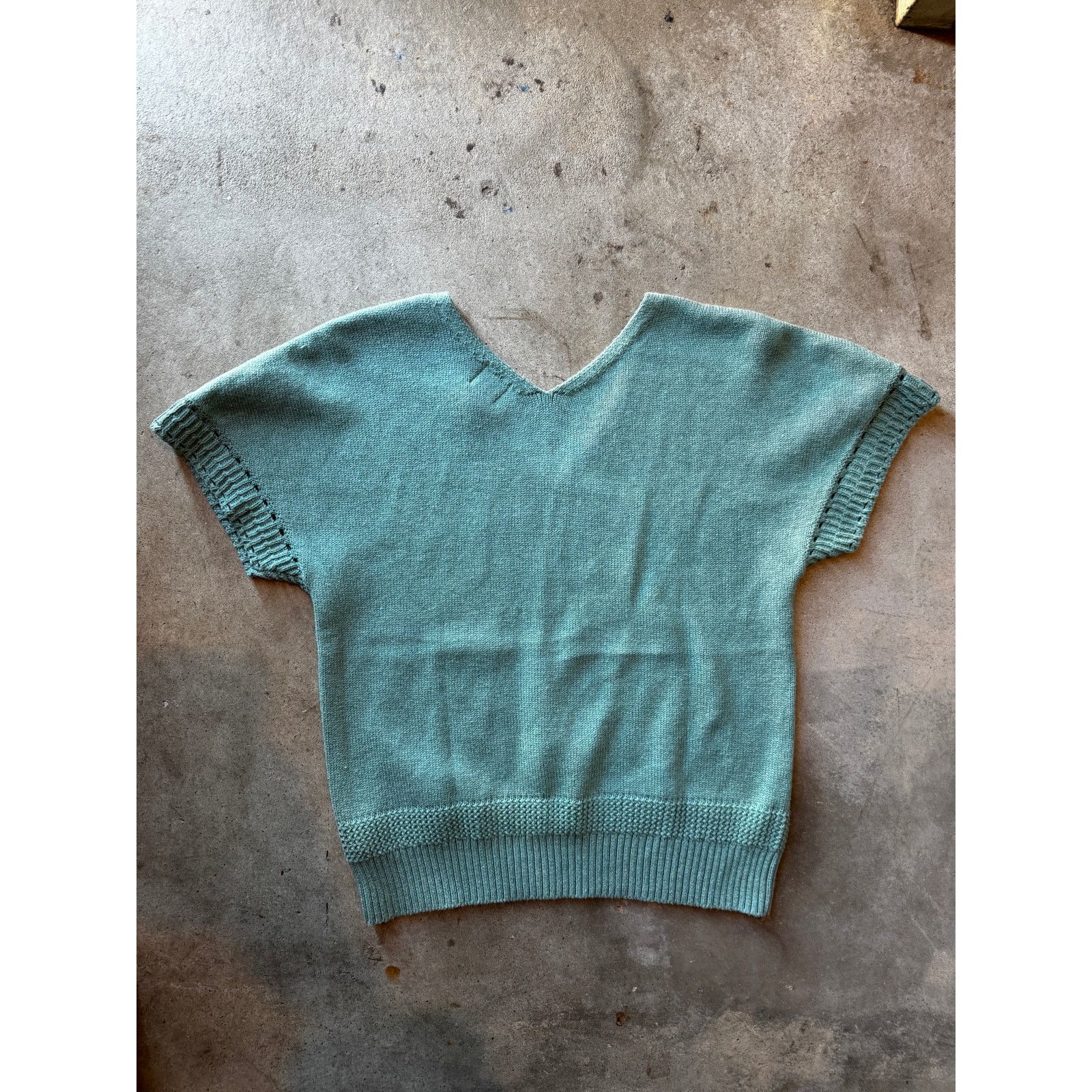 Joie Joie Green Short Sleeve Sweater (XS) Size XS / US 0-2 / IT 36-38 - 2 Thumbnail