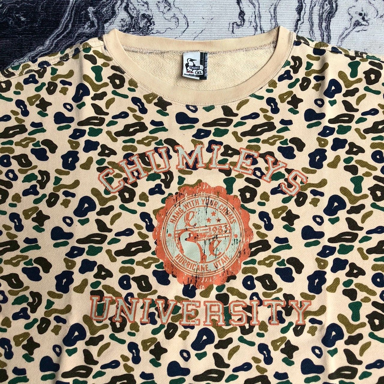 Chums Vintage CHUMS Leopard All-Over Print Crewneck Sweatshirt Size US XL / EU 56 / 4 - 2 Thumbnail