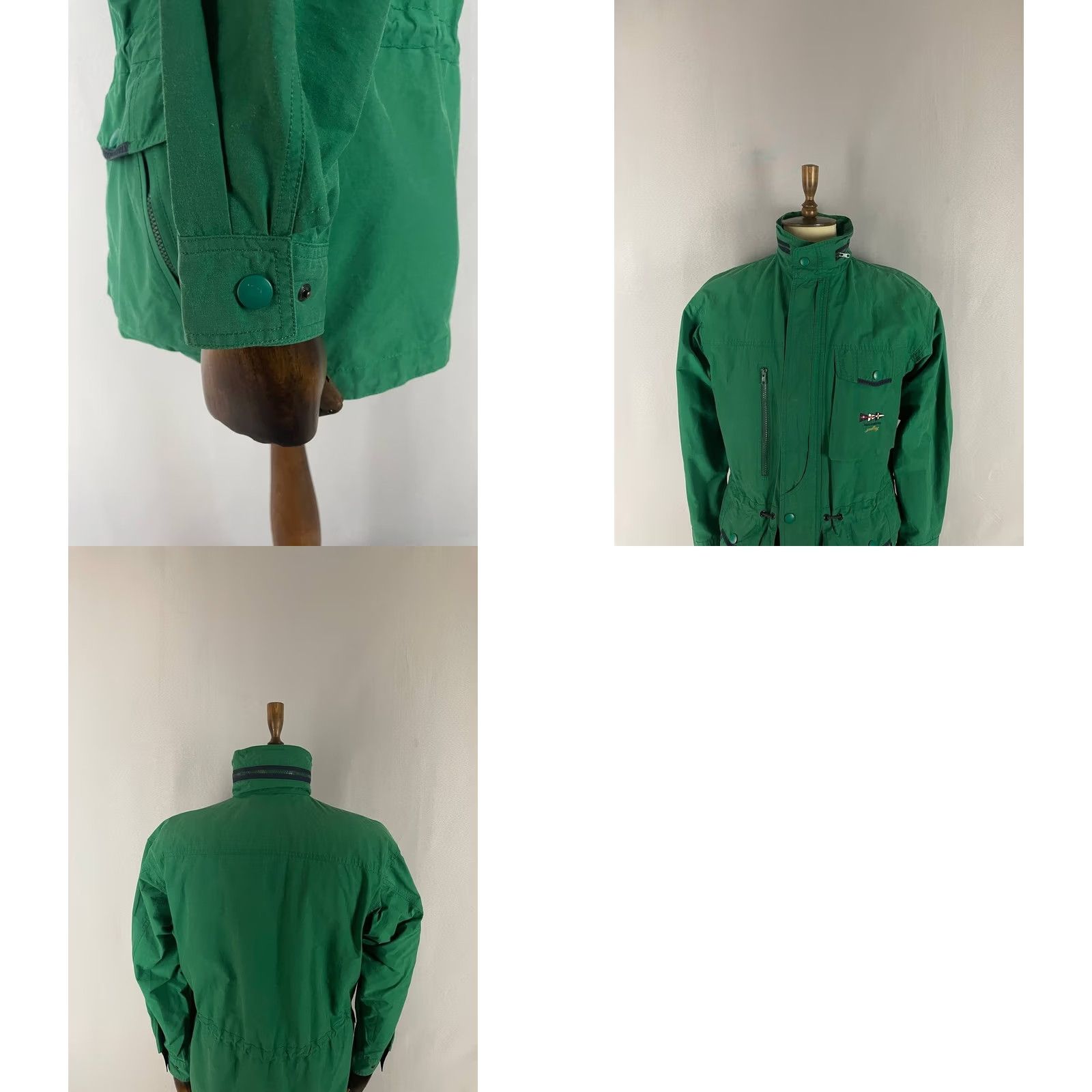 Paul & Shark Paul & Shark Jacket Mens Hiking Full Zip Green Cotton Bomber Jacket mid-length Regular Jacket Size US M / EU 48-50 / 2 - 8 Thumbnail