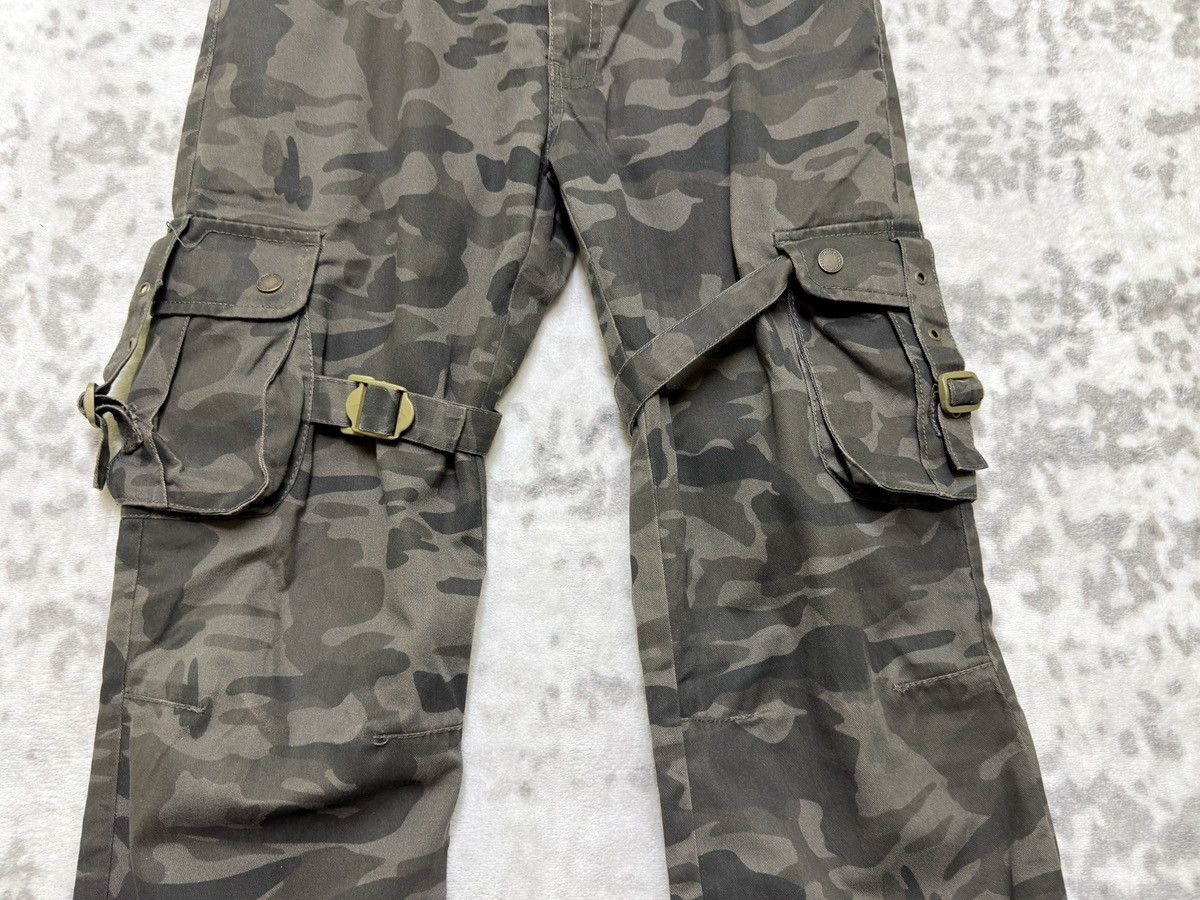 GOA BA-TSU STUDIO Camo Multi Pocket Punk Cargo Pants Size US 29 - 6 Thumbnail