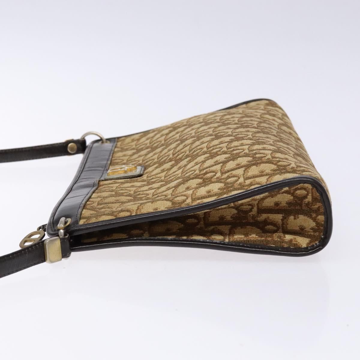 Dior DIOR Trotter Canvas Shoulder Bag Brown Gold Size ONE SIZE - 5 Thumbnail