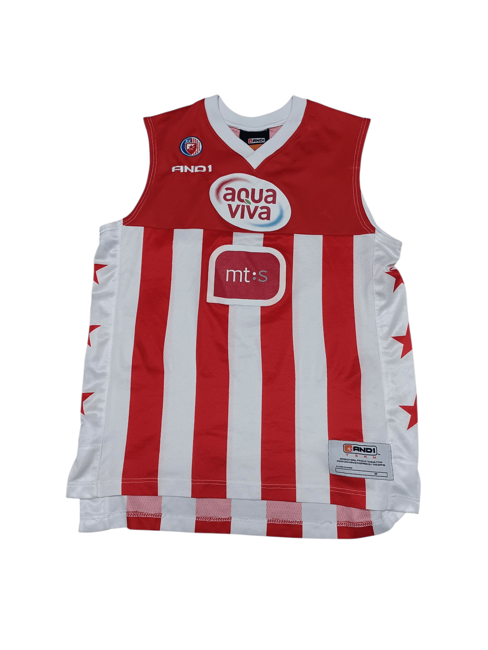 Other CRVENA ZVEZDA BASKETBALL VINTAGE 2005/2006 JERSEY Size US M / EU 48-50 / 2 - 1 Thumbnail