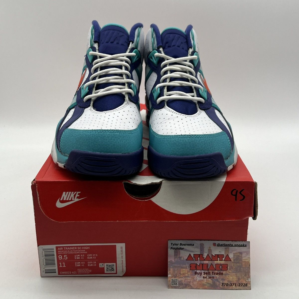 Nike Air trainer high Miami Dolphins Size US 9.5 / EU 42-43 - 2 Thumbnail