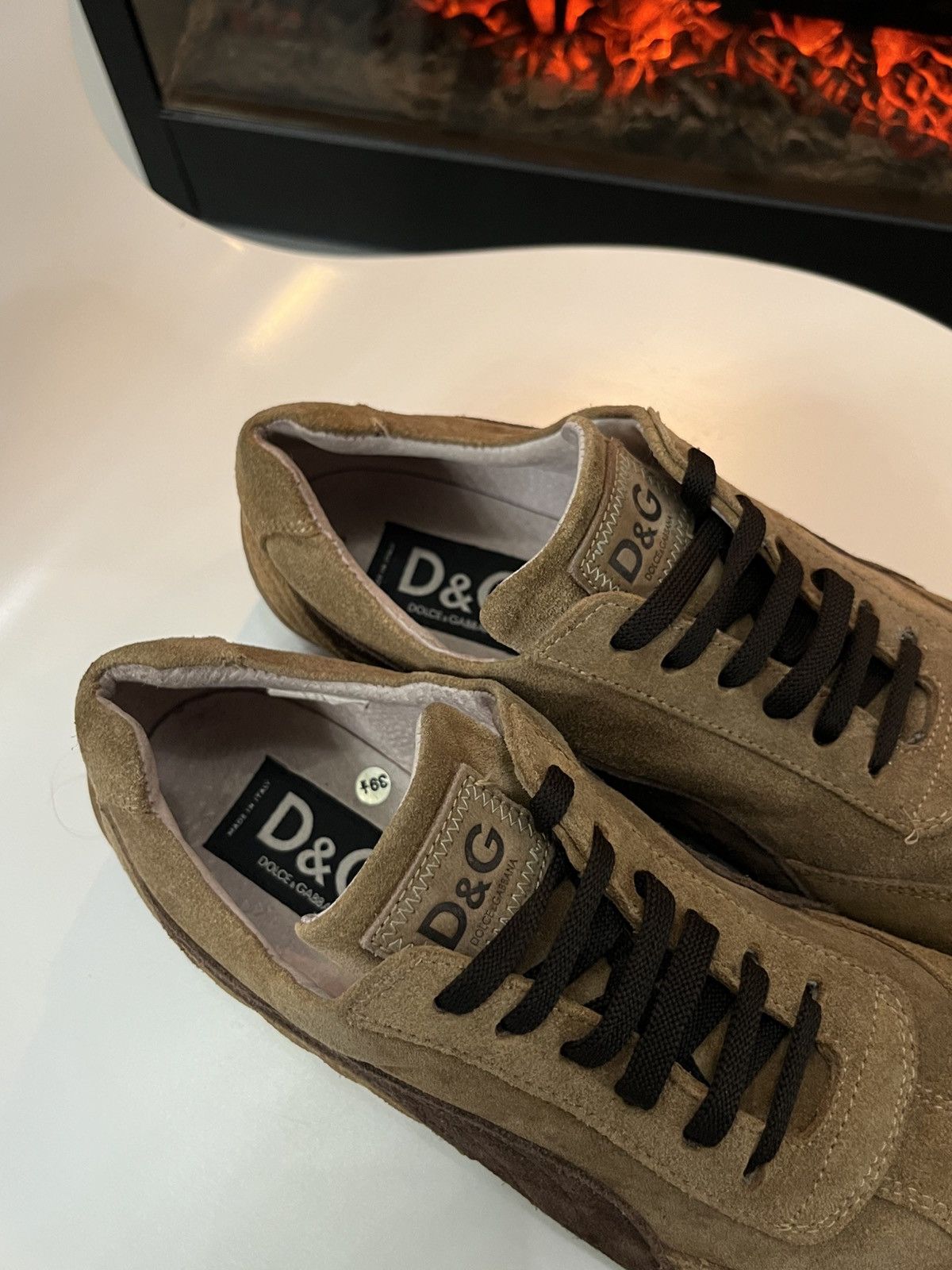 Dolce & Gabbana 🔥90's Dolce & Gabbana Suede Sneakers Speed Cat Vibe Size US 6.5 / EU 39-40 - 10 Thumbnail