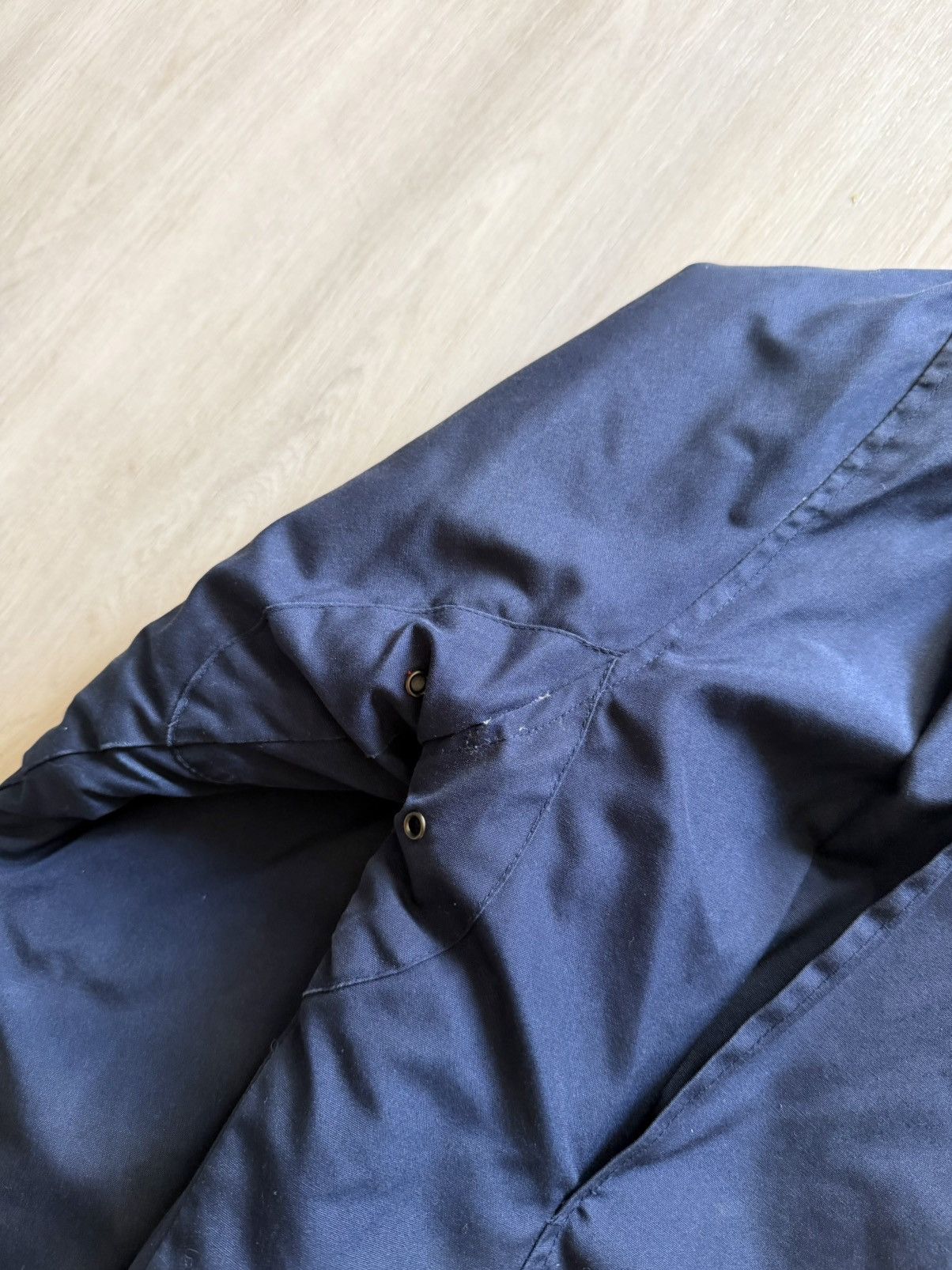 Haggar Vtg Haggar Puffer Bomber w/ Hidden Hood Sz M *stains 90s 80s Size US M / EU 48-50 / 2 - 9 Thumbnail