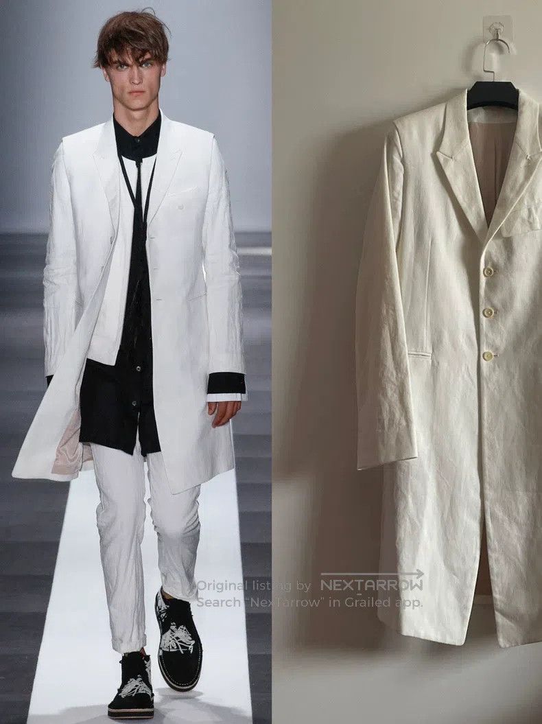 Ann Demeulemeester Ann Demeulemeester Size xxs pure white trench coat Size XS / US 0-2 / IT 36-38 - 1 Thumbnail