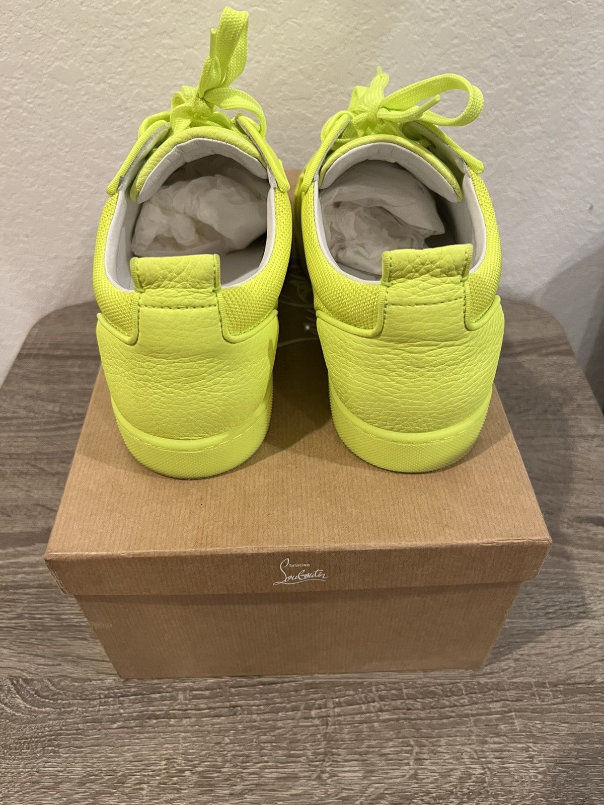Christian Louboutin Christian Louboutin Louis Orlato Flat 'Fluo Yellow Size US 10 / EU 43 - 4 Thumbnail