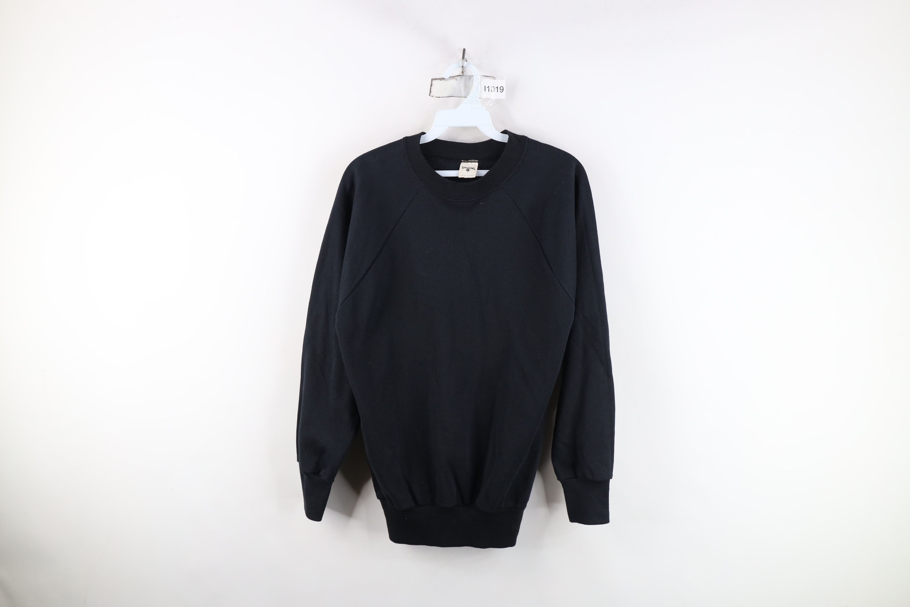 Vintage Vintage 80s 90s Spalding Crewneck Sweatshirt Black USA Size M / US 6-8 / IT 42-44 - 2 Thumbnail