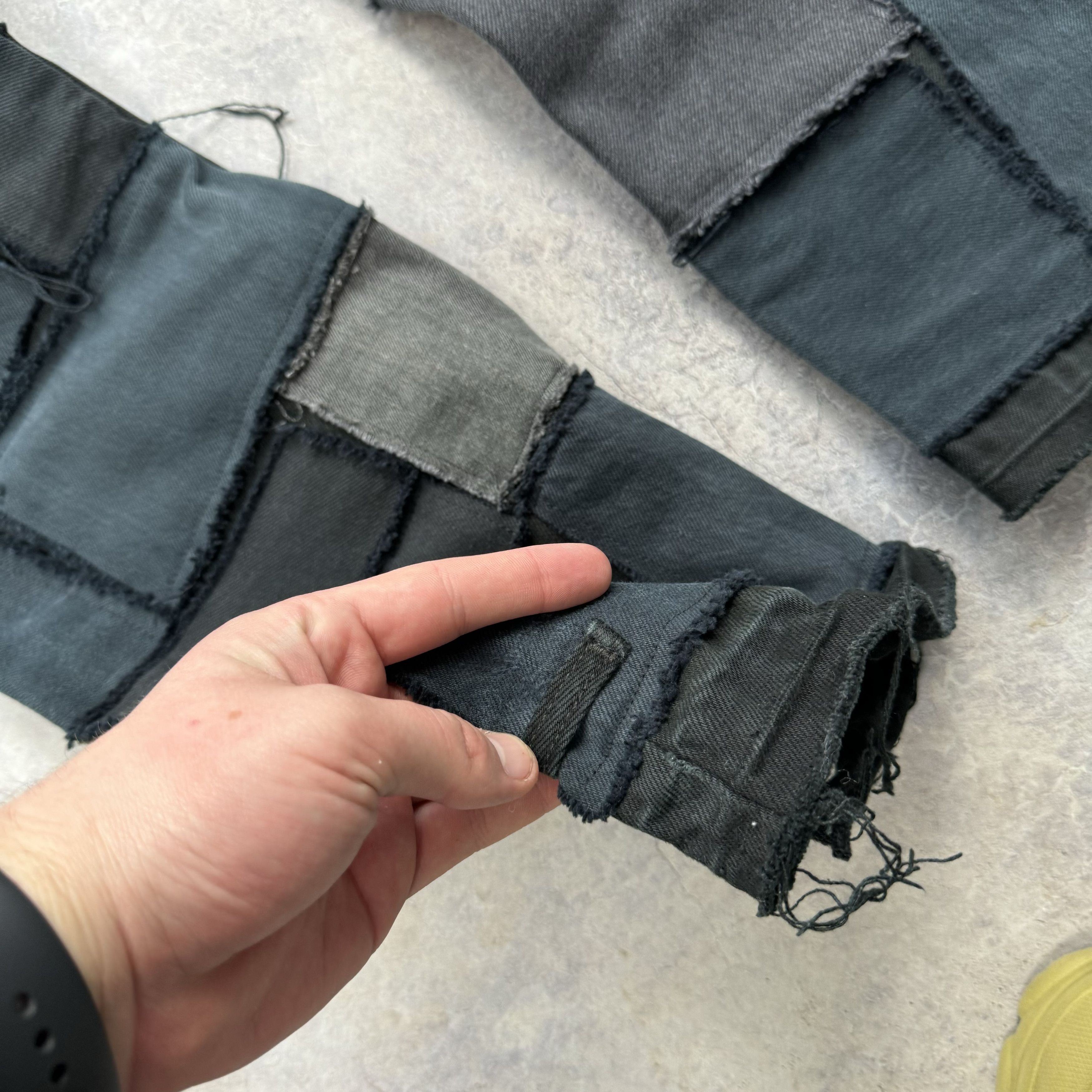 Levi's VINTAGE LEVIS PATCHWORK DISTRESSED BLACK JEANS - SIZE 32x32 Size US 32 / EU 48 - 5 Thumbnail