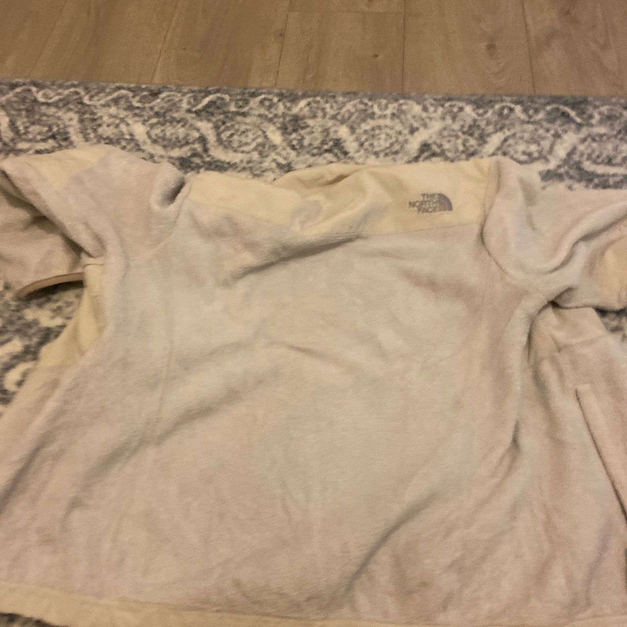 The North Face North face cream vintage embroidered jacket Size L / US 10 / IT 46 - 4 Thumbnail