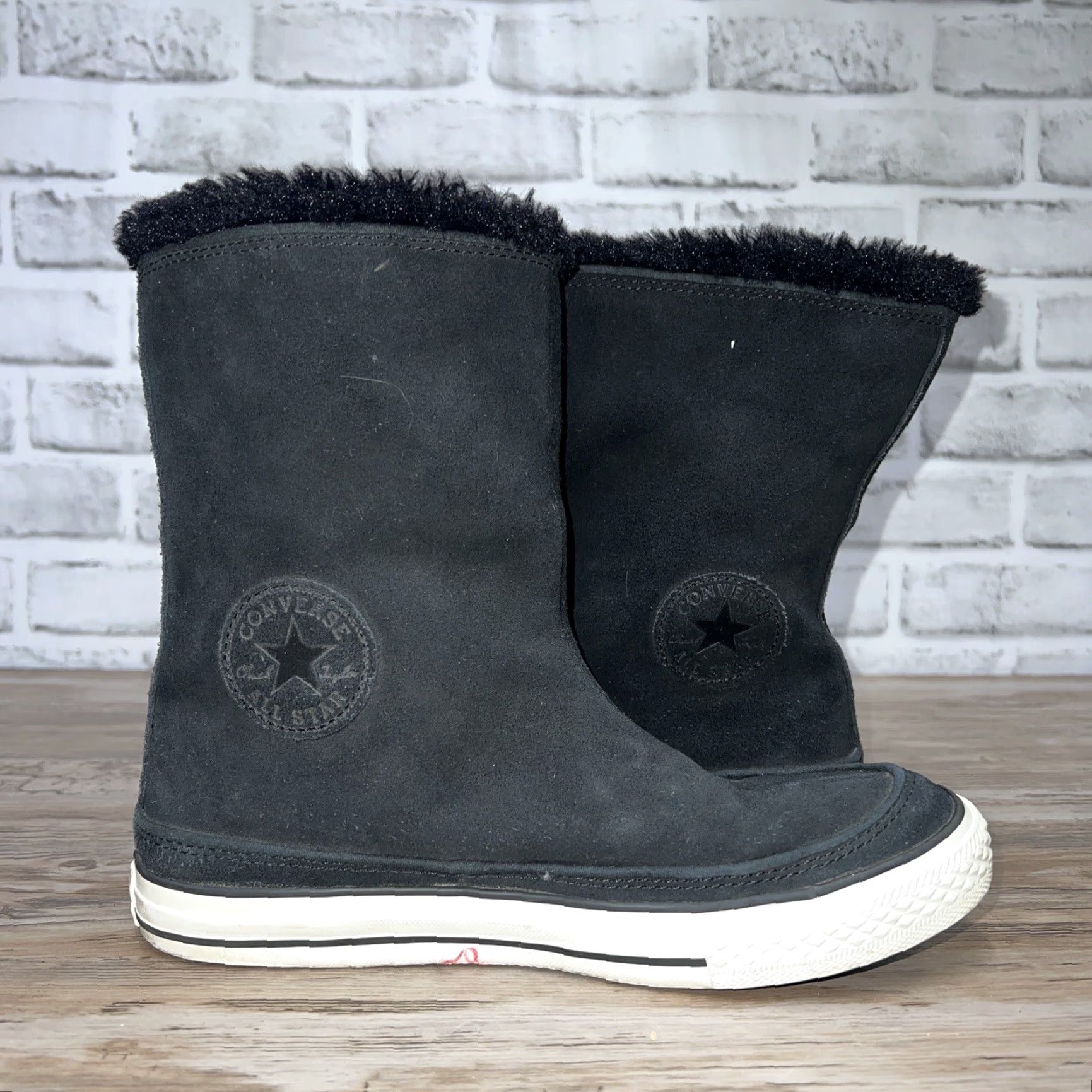 Converse Converse All Star Boots Lined Fleece Black Womens Size 7 38 Star Theme Vintage (if applicable) Size M / US 6-8 / IT 42-44 - 3 Thumbnail