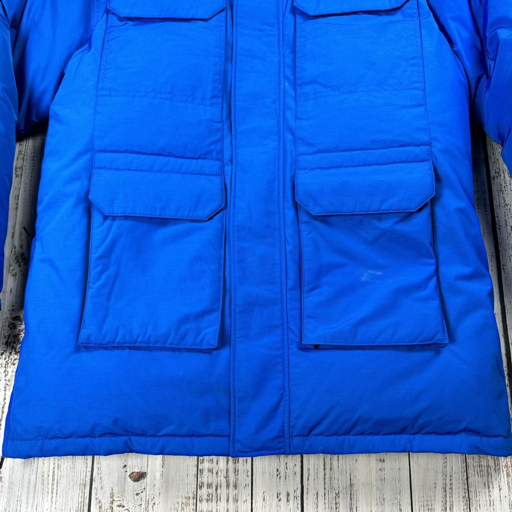 Vintage Arctic Bay Canada DOWN GOOSE NUNAVUT PARKA LARGE L WARM royal blue MSRP ,350 Size US L / EU 52-54 / 3 - 3 Thumbnail