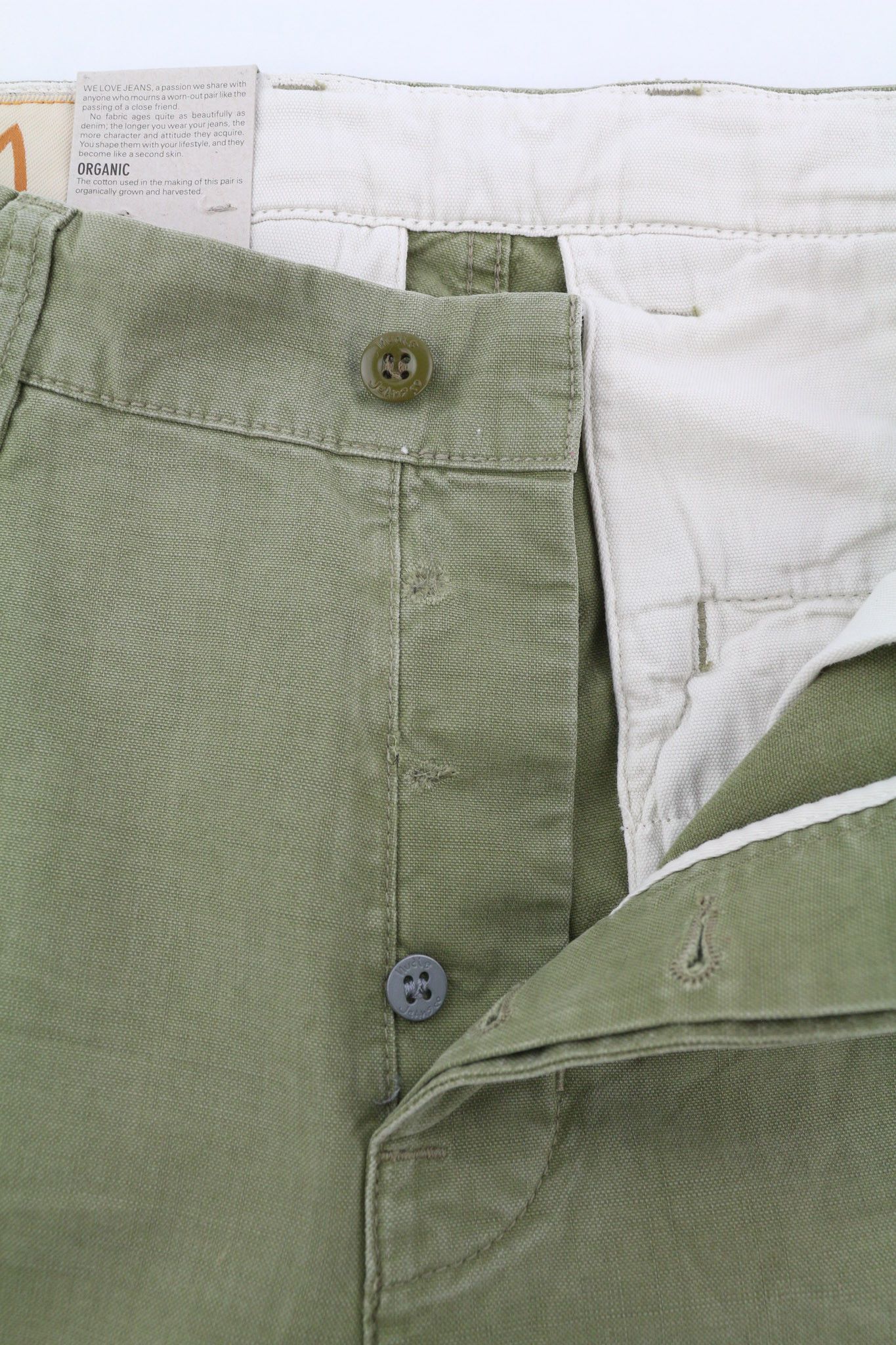 Nudie Jeans LOOSE ALVAR W27/L32 Beech Green Washed Jeans 82577 Size 27" / US 4 / IT 40 - 8 Thumbnail