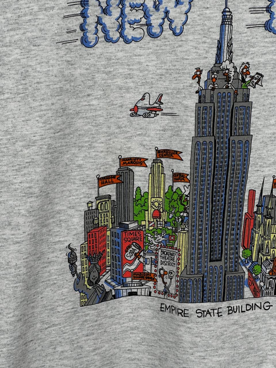 I Love NY Vintage 1991 Love New York City Grey T-Shirt Size US S / EU 44-46 / 1 - 5 Thumbnail