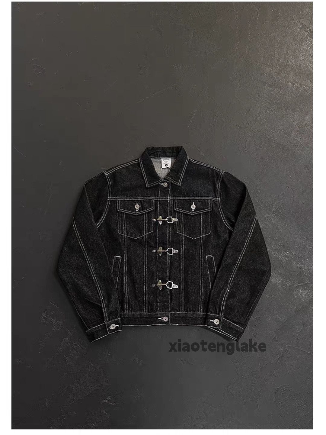 Utility punk yuppie work cargo denim hippie jacket