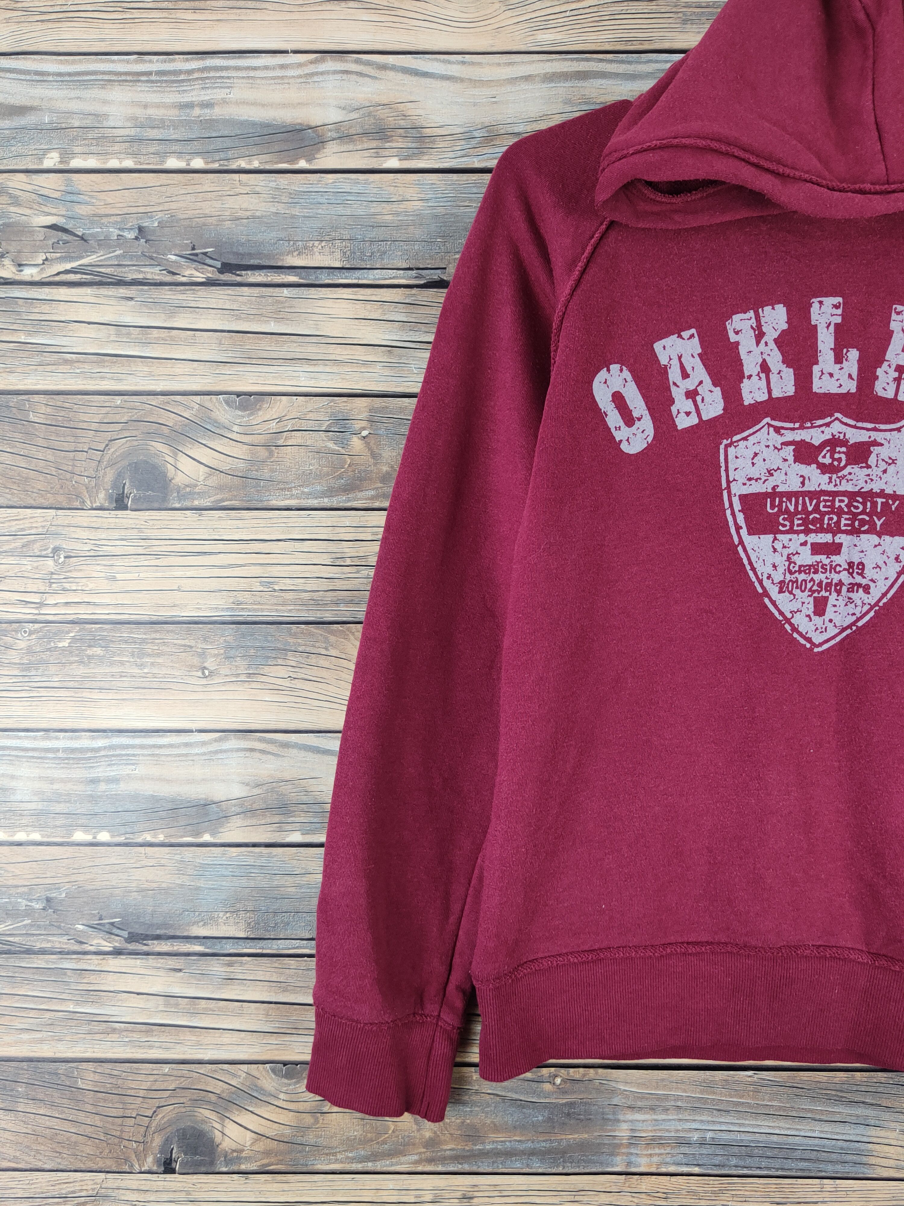 Vintage DL Caperdoni Maroon Hoodie Sweatshirts #548 Size M / US 6-8 / IT 42-44 - 4 Thumbnail