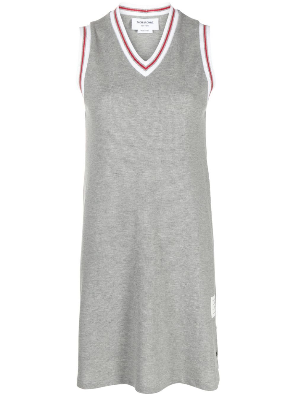 スカート THOM BROWNE 'RWB' chemise dress Thom Browne RWB-stripe Shirt Dress | Blue | FARFETCH