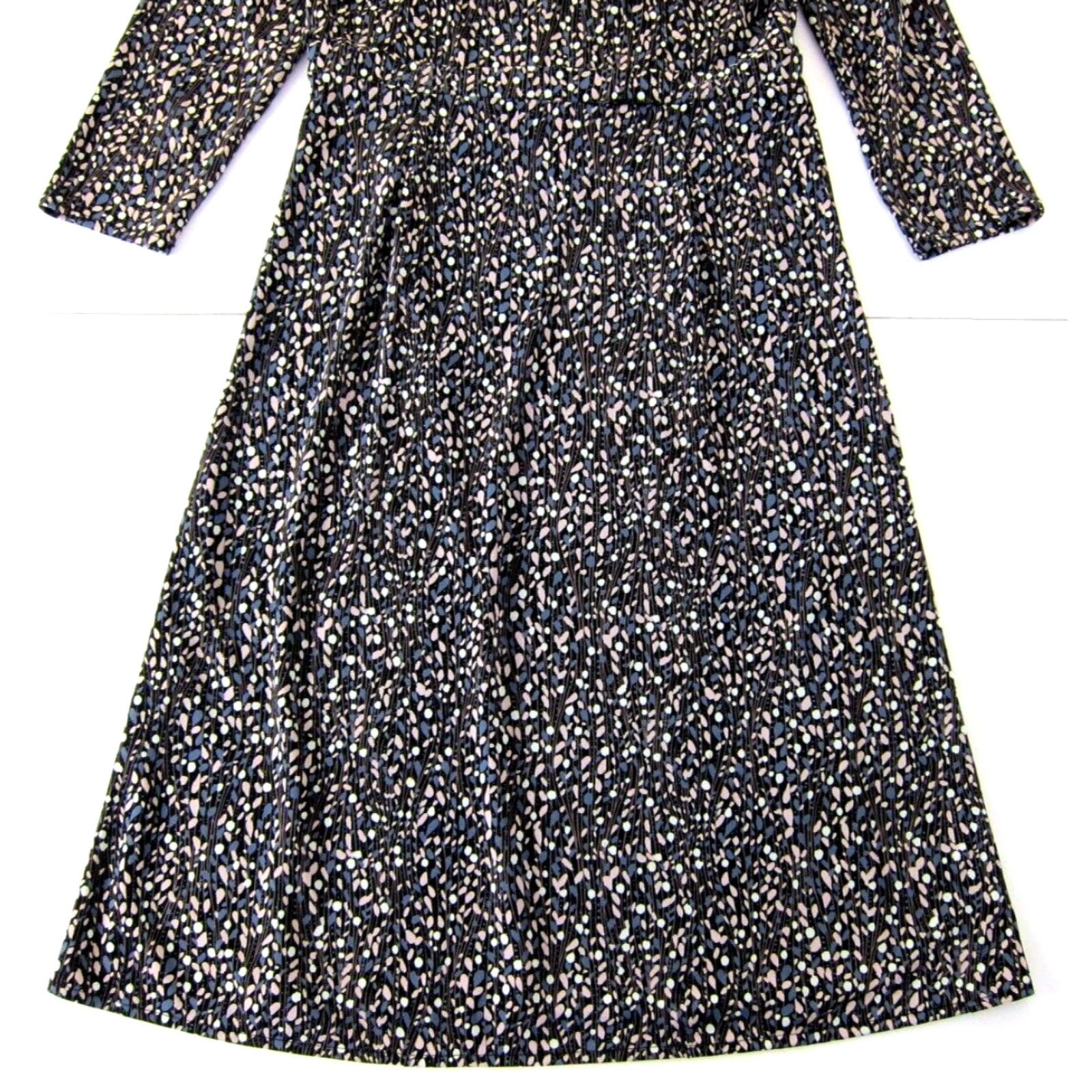 Pinko Sigrid Olsen Stretch Black Pink Blue 3/4 Sleeve V-Neck Sheath Wrap Dress Small Size S / US 4 / IT 40 - 6 Thumbnail