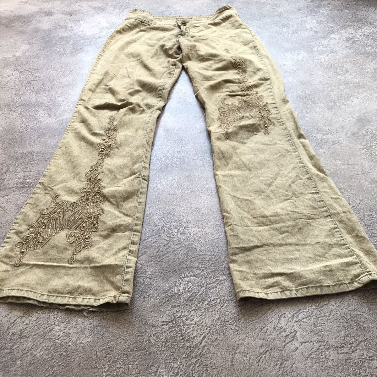 Vintage Vintage 90s Y2K Baggy Cargo Pants Distressed Workwear 29 Size 29" - 1 Thumbnail