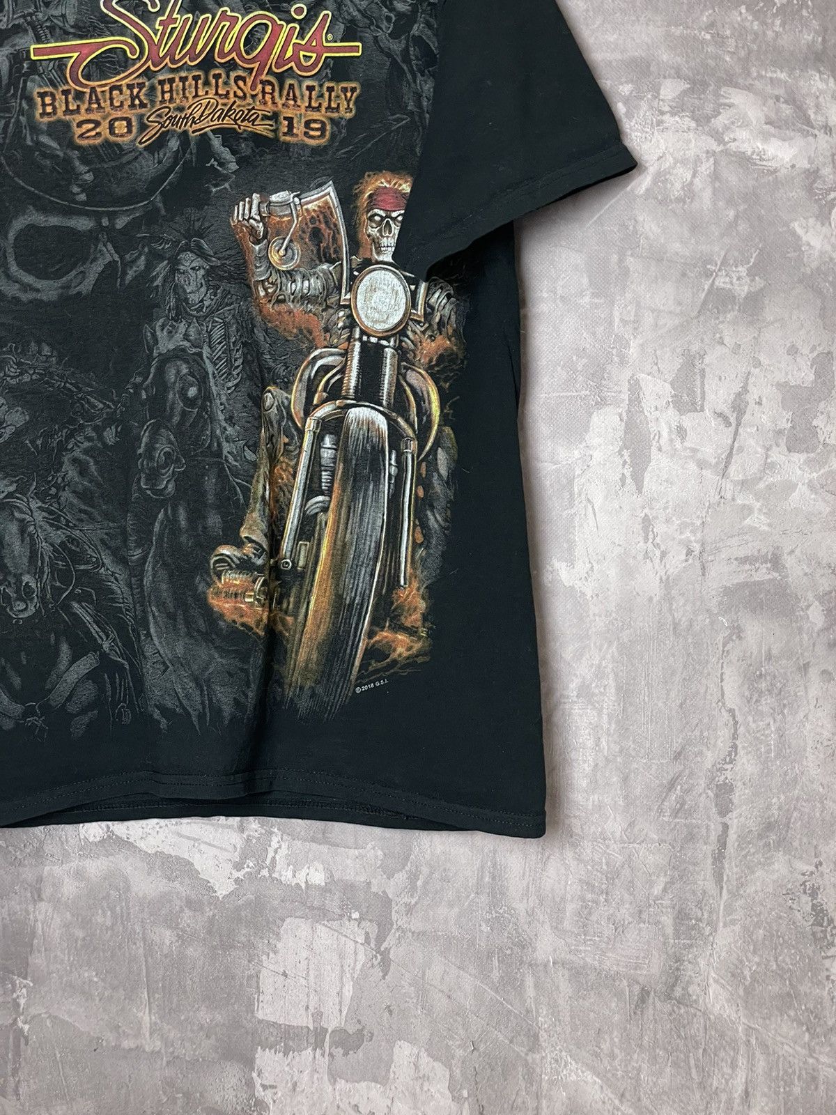 Band Tees × West Coast Choppers Vintage Sturgis Black Hills Rally 2019 T Shirt Size US L / EU 52-54 / 3 - 4 Thumbnail