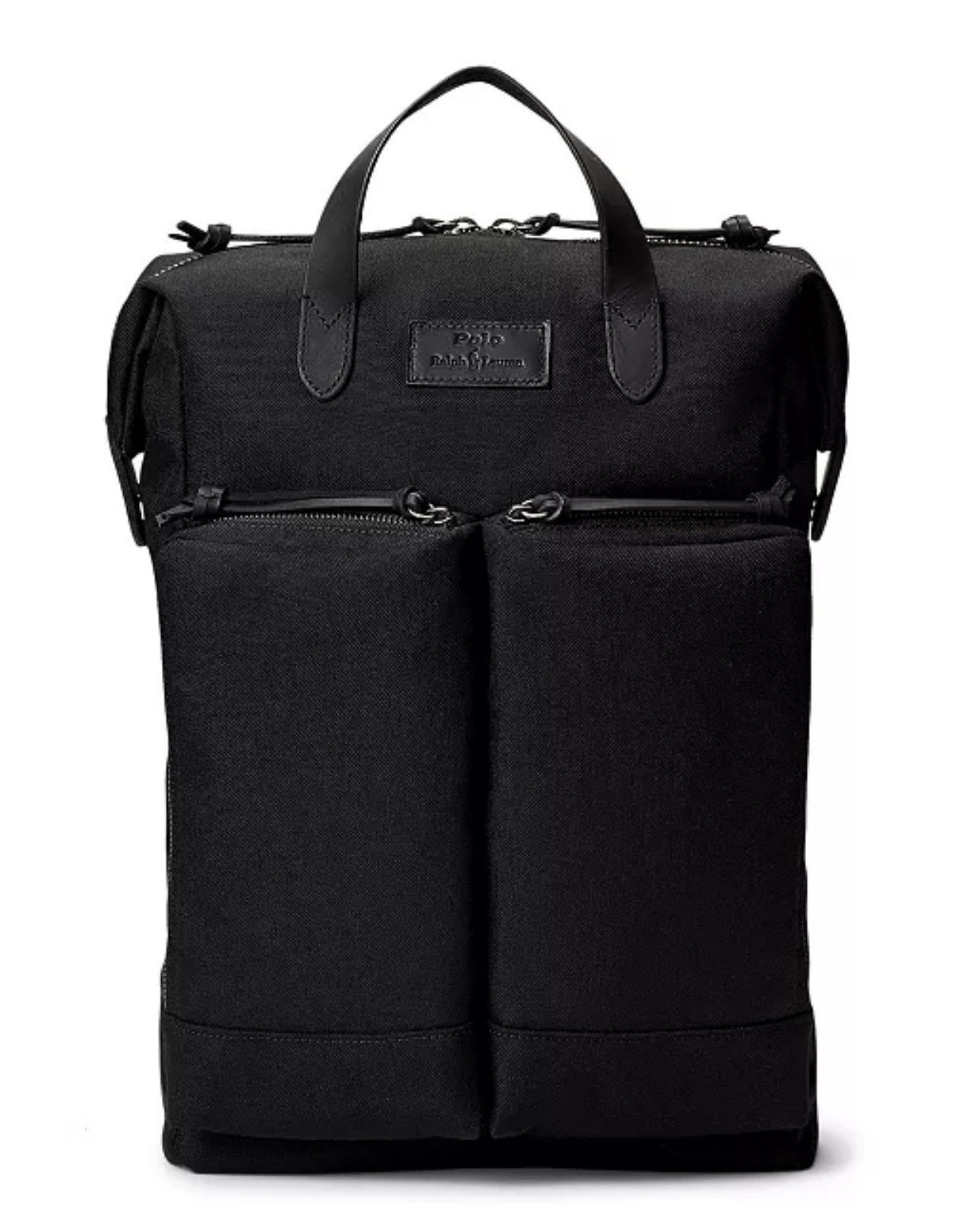 Polo Ralph Lauren Polo Ralph Lauren Convertible Canvas Tote Backpack Black Size ONE SIZE - 1 Thumbnail
